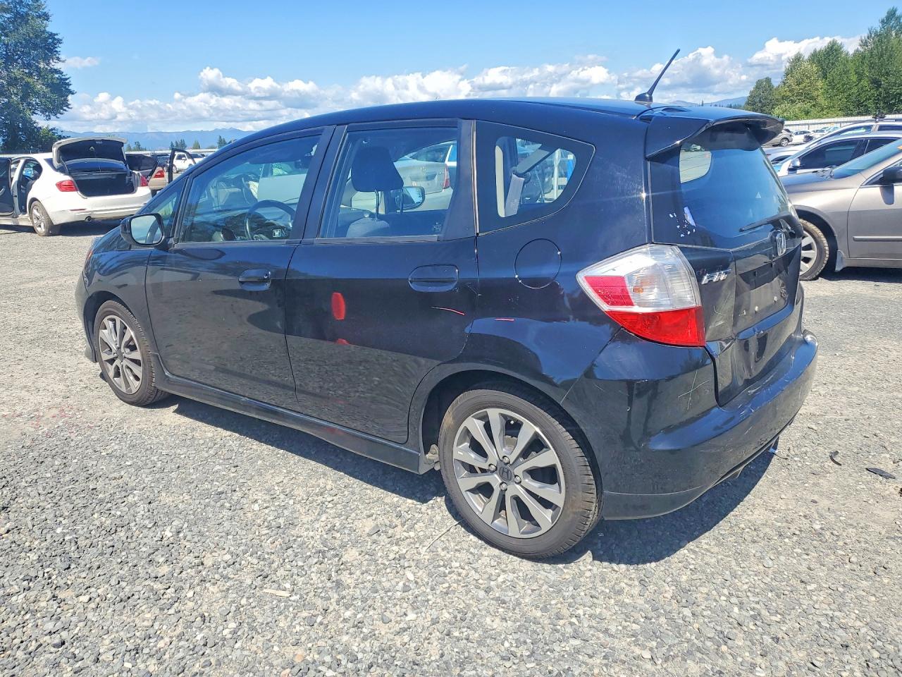 2013 Honda Fit Sport Black vin: JHMGE8H55DC007348