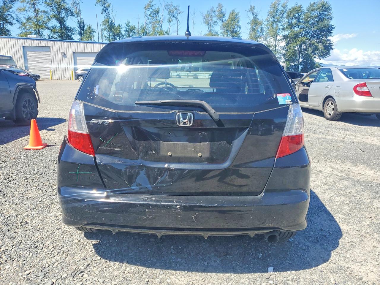 2013 Honda Fit Sport Black vin: JHMGE8H55DC007348