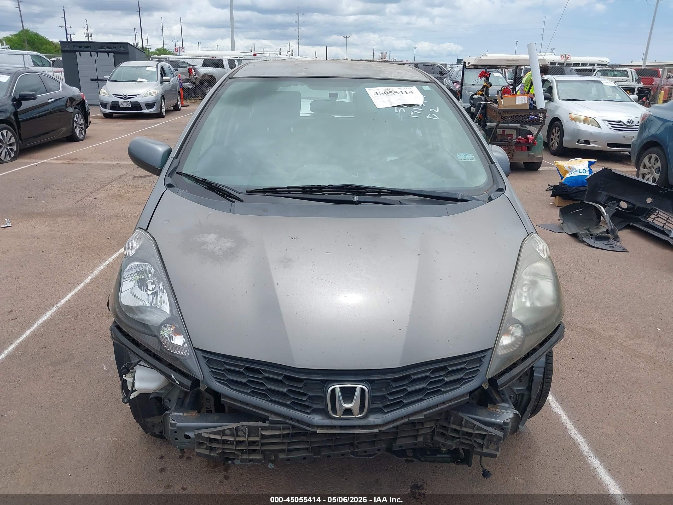 2013 Honda Fit Sport Gray vin: JHMGE8H55DC043184