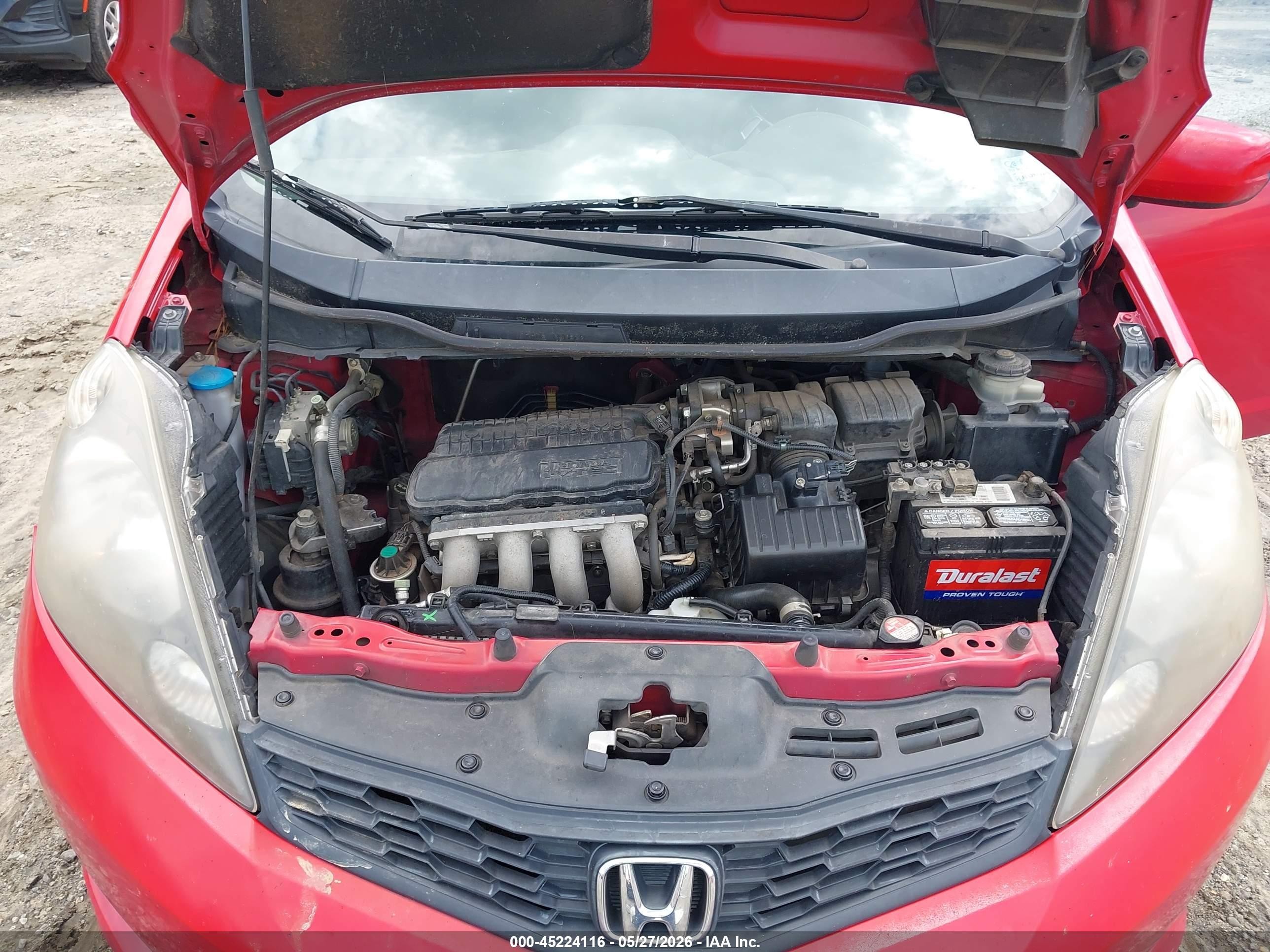 2013 Honda Fit Sport Red vin: JHMGE8H55DC071292