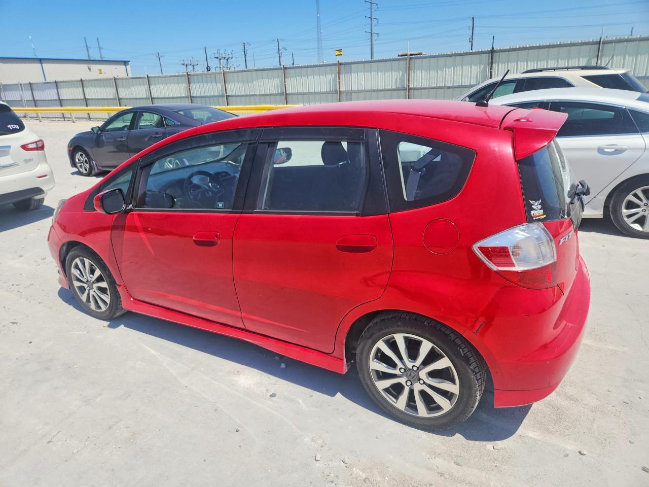 2013 Honda Fit Sport Red vin: JHMGE8H55DC071955