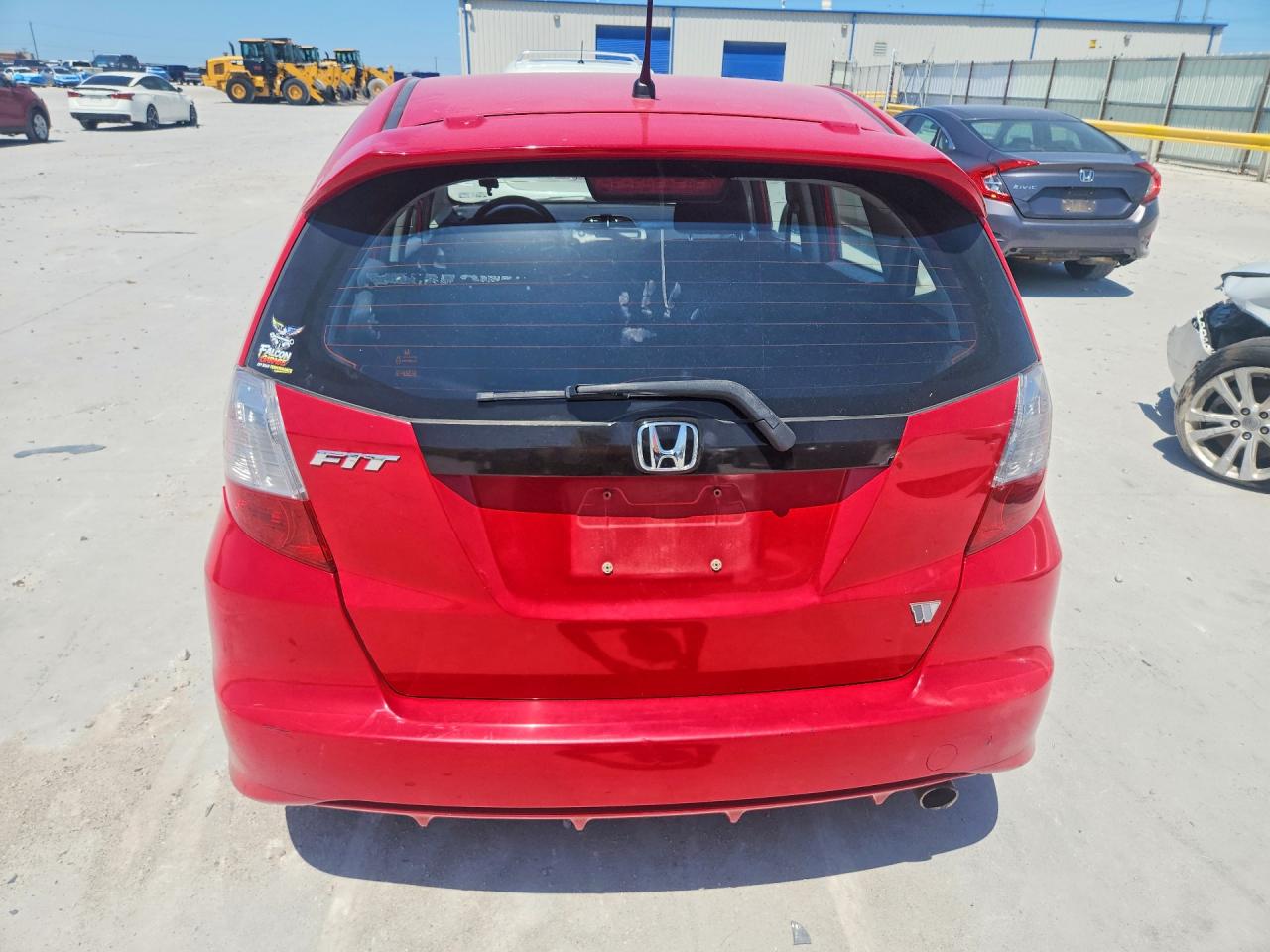 2013 Honda Fit Sport Red vin: JHMGE8H55DC071955