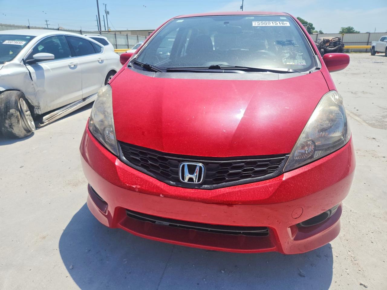 2013 Honda Fit Sport Red vin: JHMGE8H55DC071955