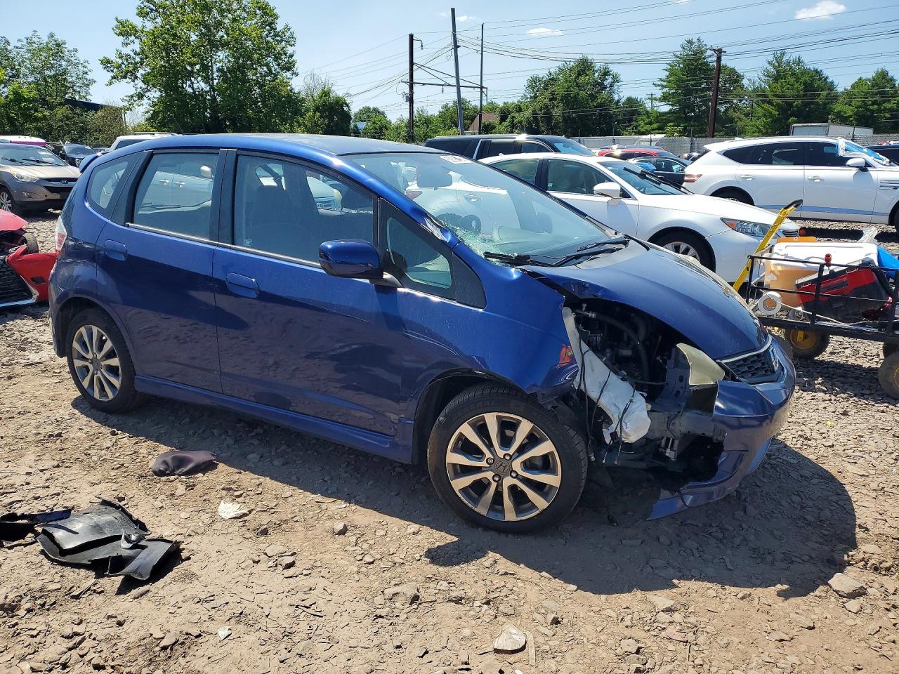 2013 Honda Fit Sport Blue vin: JHMGE8H55DC072653