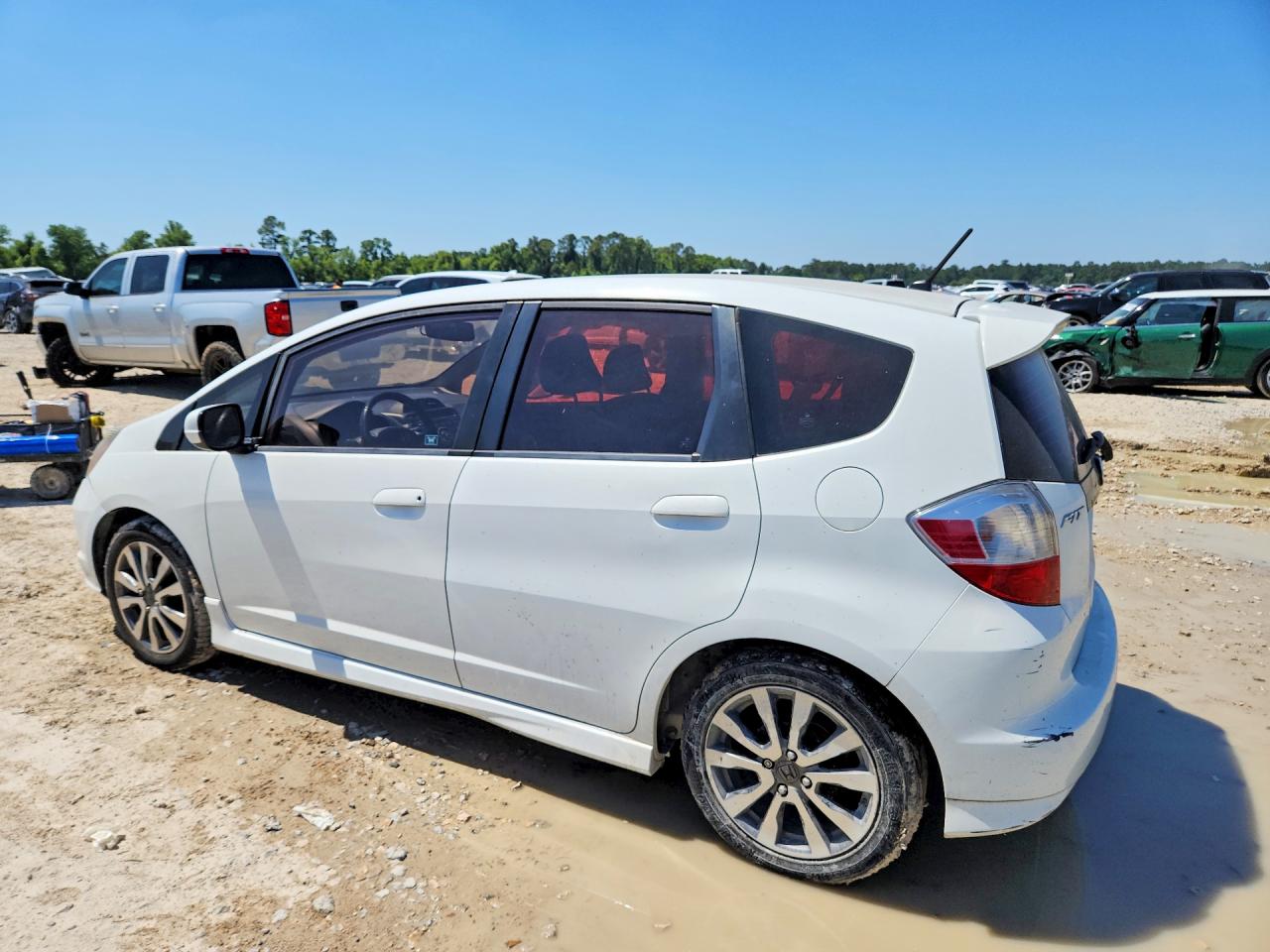 2012 Honda Fit Sport Белый vin: JHMGE8H56CC001914