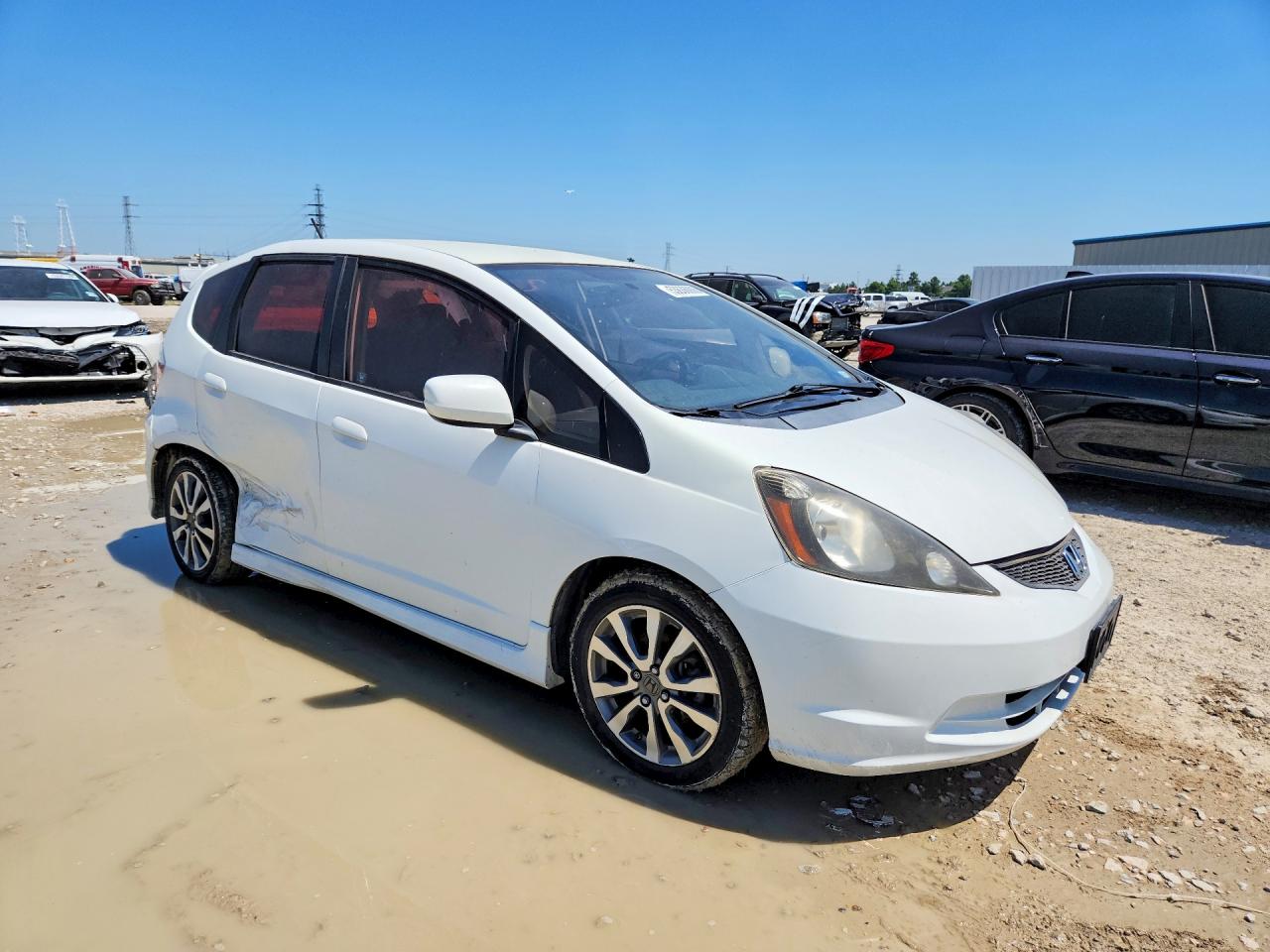 2012 Honda Fit Sport Белый vin: JHMGE8H56CC001914