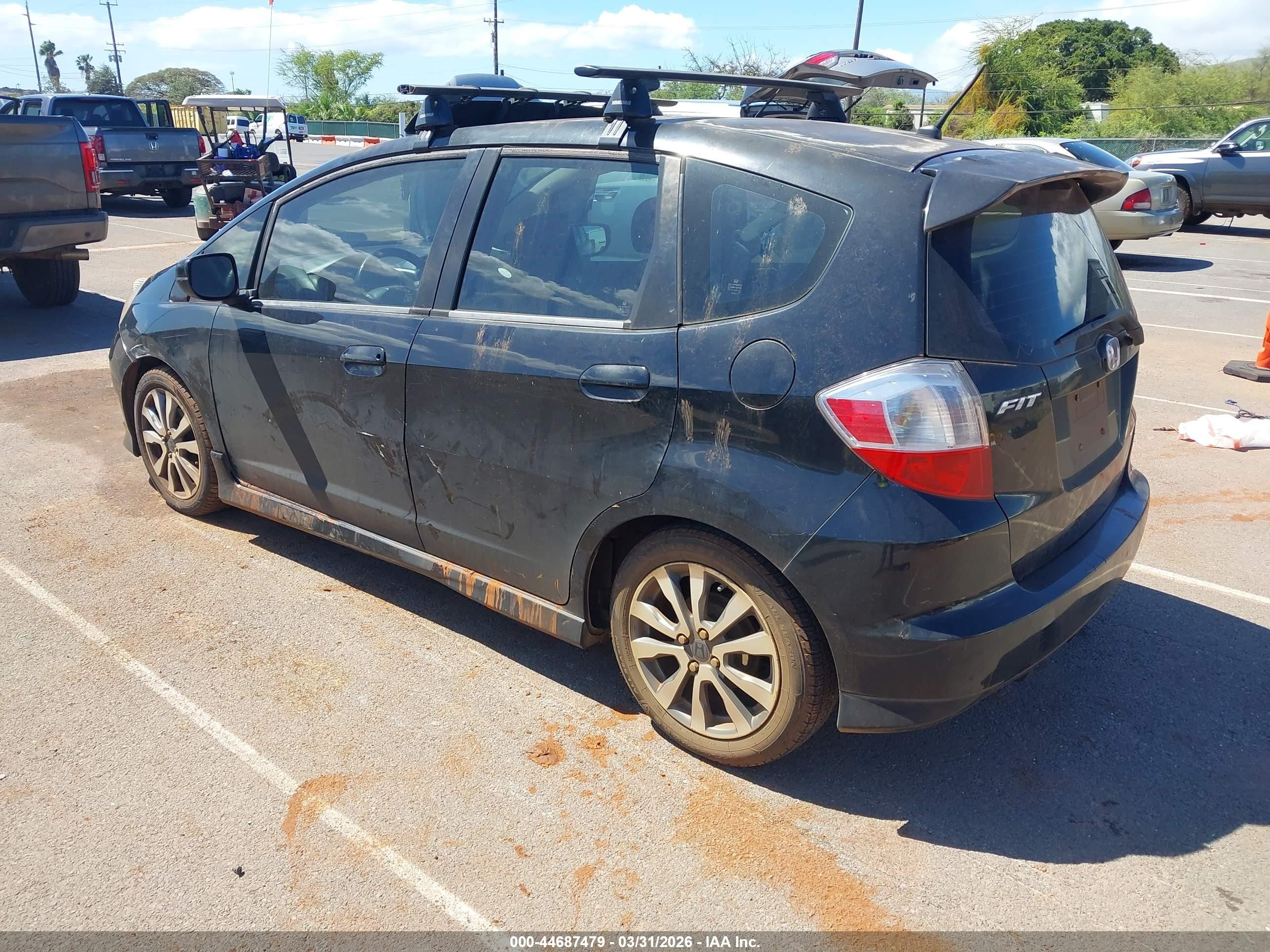 2012 Honda Fit Sport Black vin: JHMGE8H56CC013089