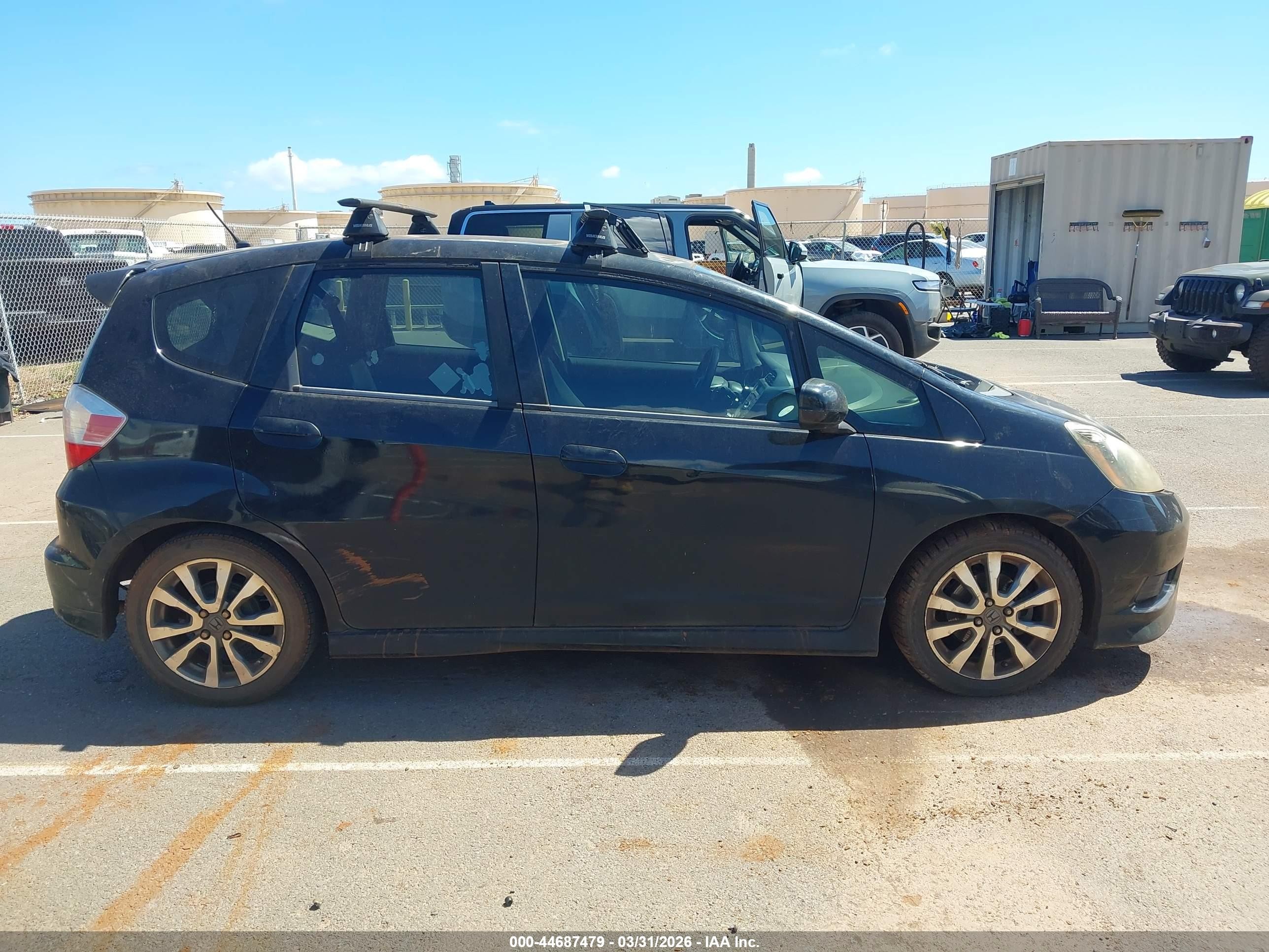2012 Honda Fit Sport Black vin: JHMGE8H56CC013089