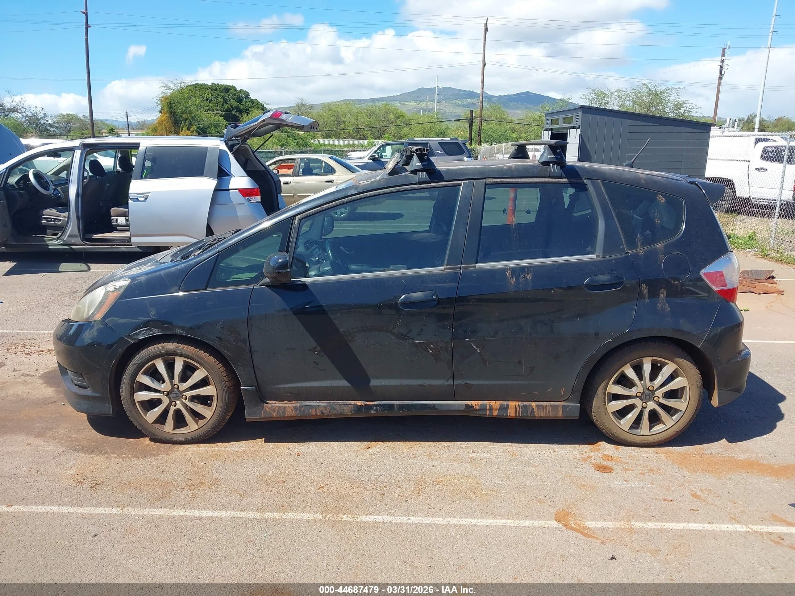 2012 Honda Fit Sport Black vin: JHMGE8H56CC013089