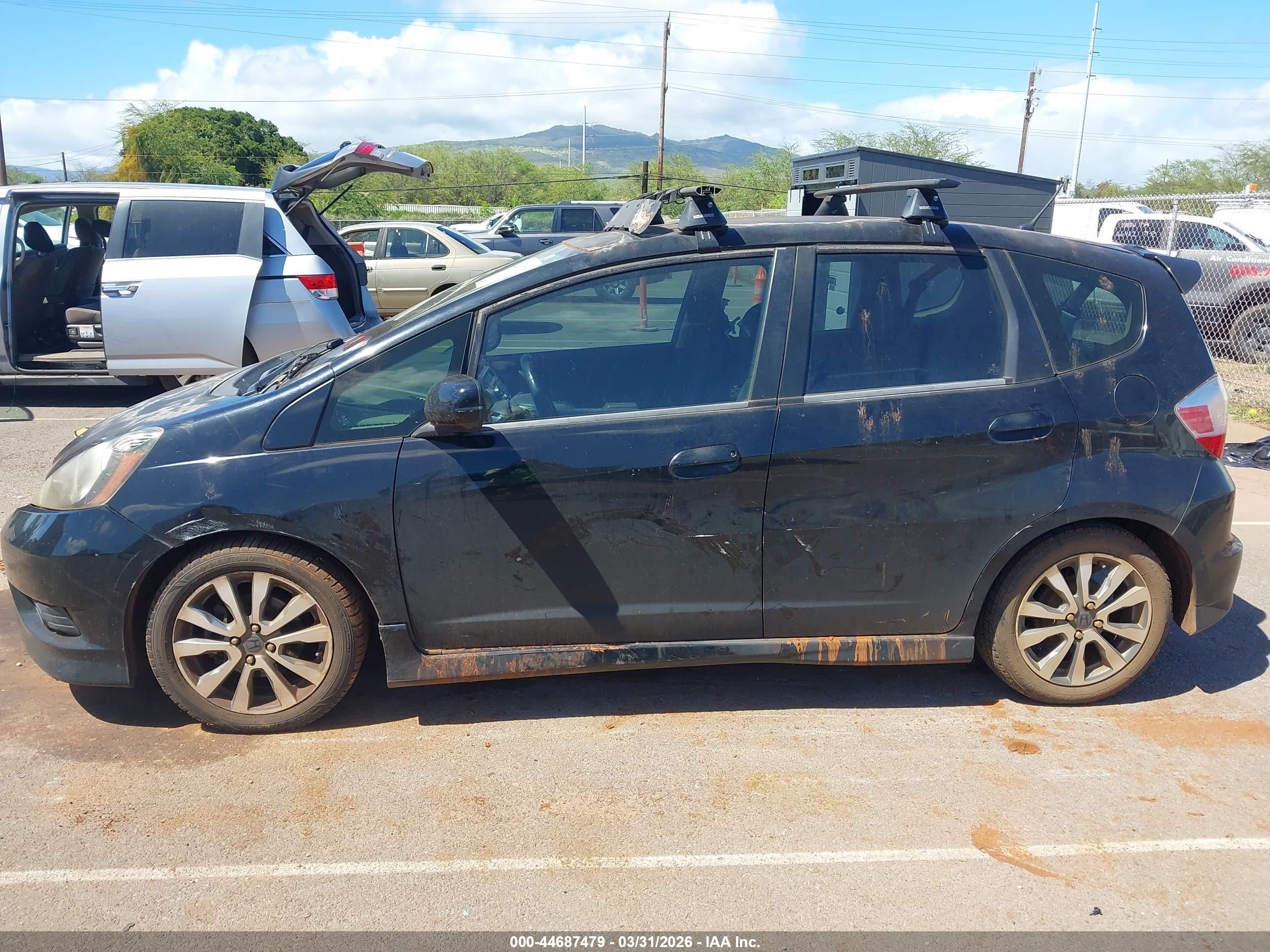 2012 Honda Fit Sport Black vin: JHMGE8H56CC013089