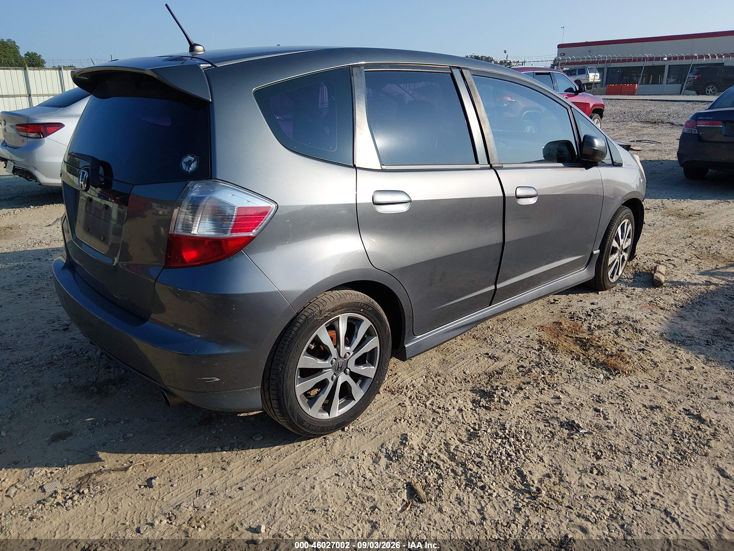 2012 Honda Fit Sport Gray vin: JHMGE8H56CC014825