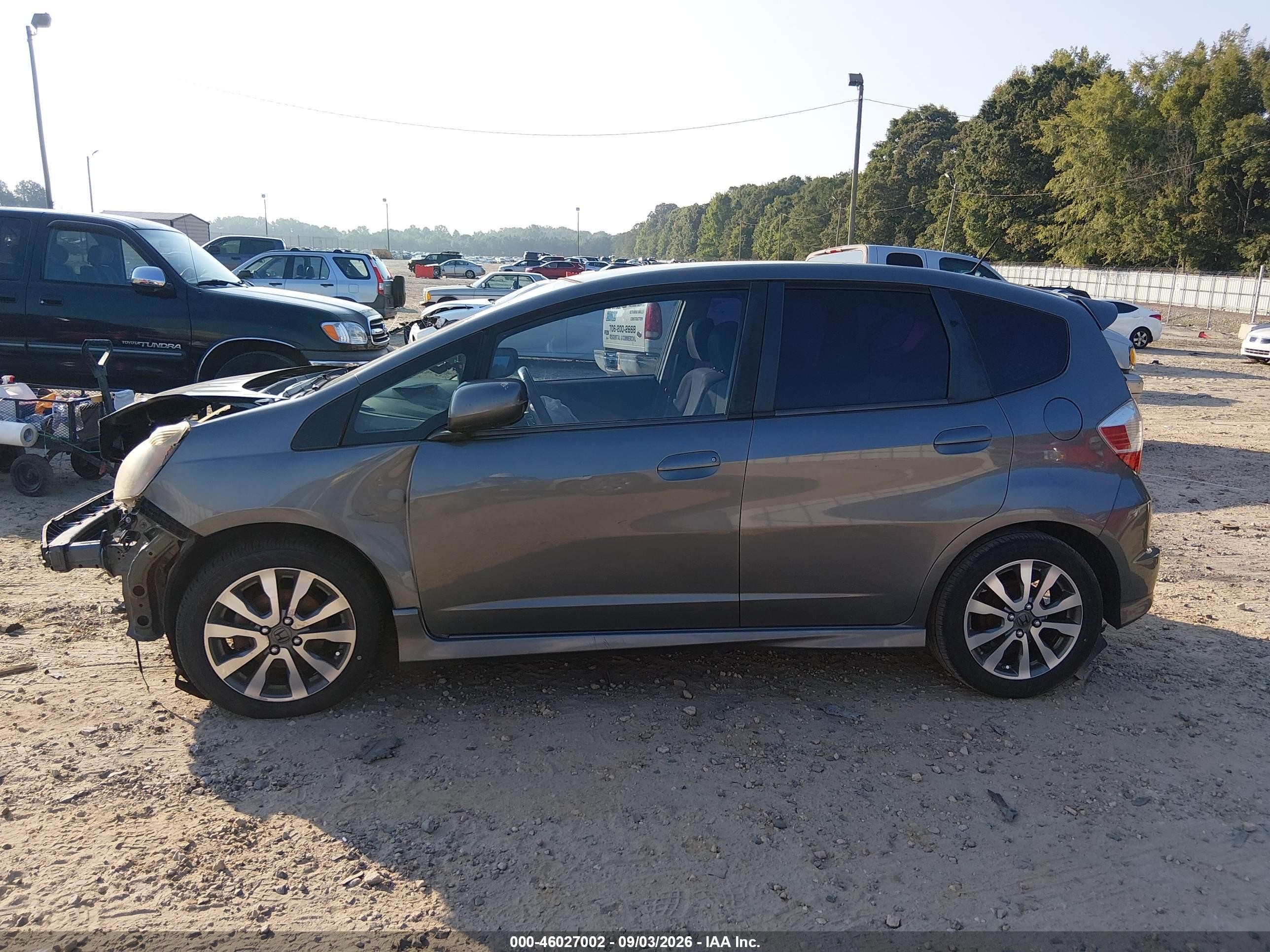 2012 Honda Fit Sport Gray vin: JHMGE8H56CC014825