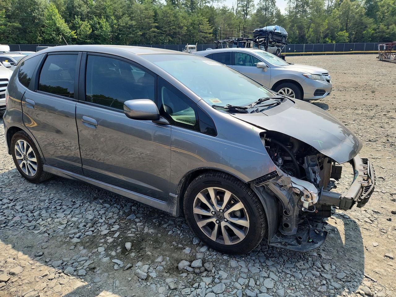 2012 Honda Fit Sport Gray vin: JHMGE8H56CC015053