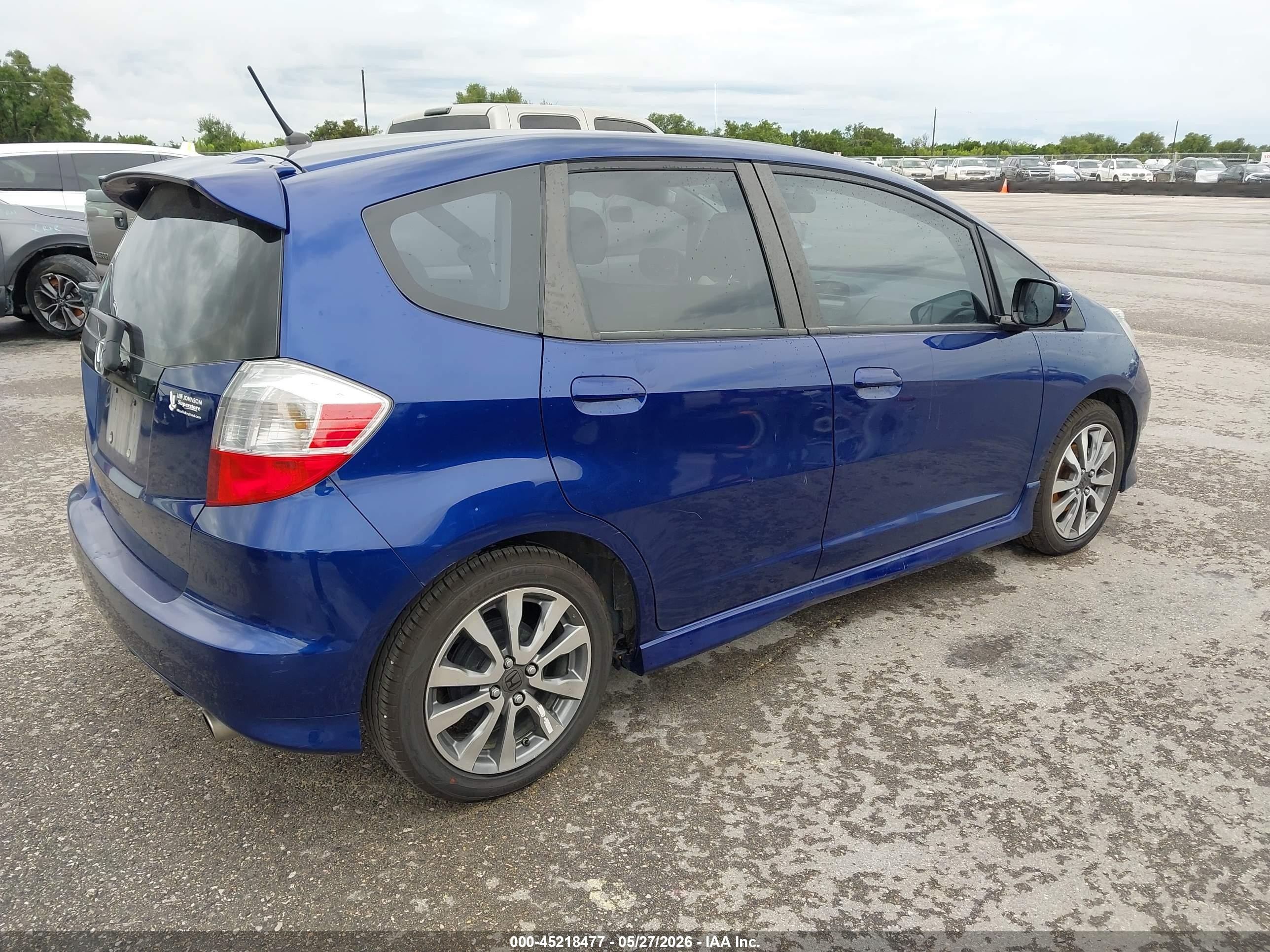 2012 Honda Fit Sport Dark Blue vin: JHMGE8H56CC027221