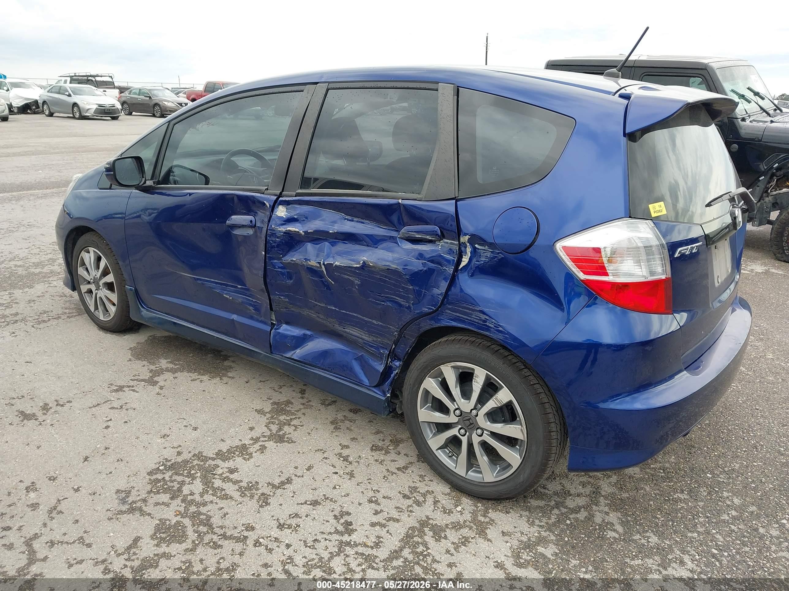 2012 Honda Fit Sport Dark Blue vin: JHMGE8H56CC027221