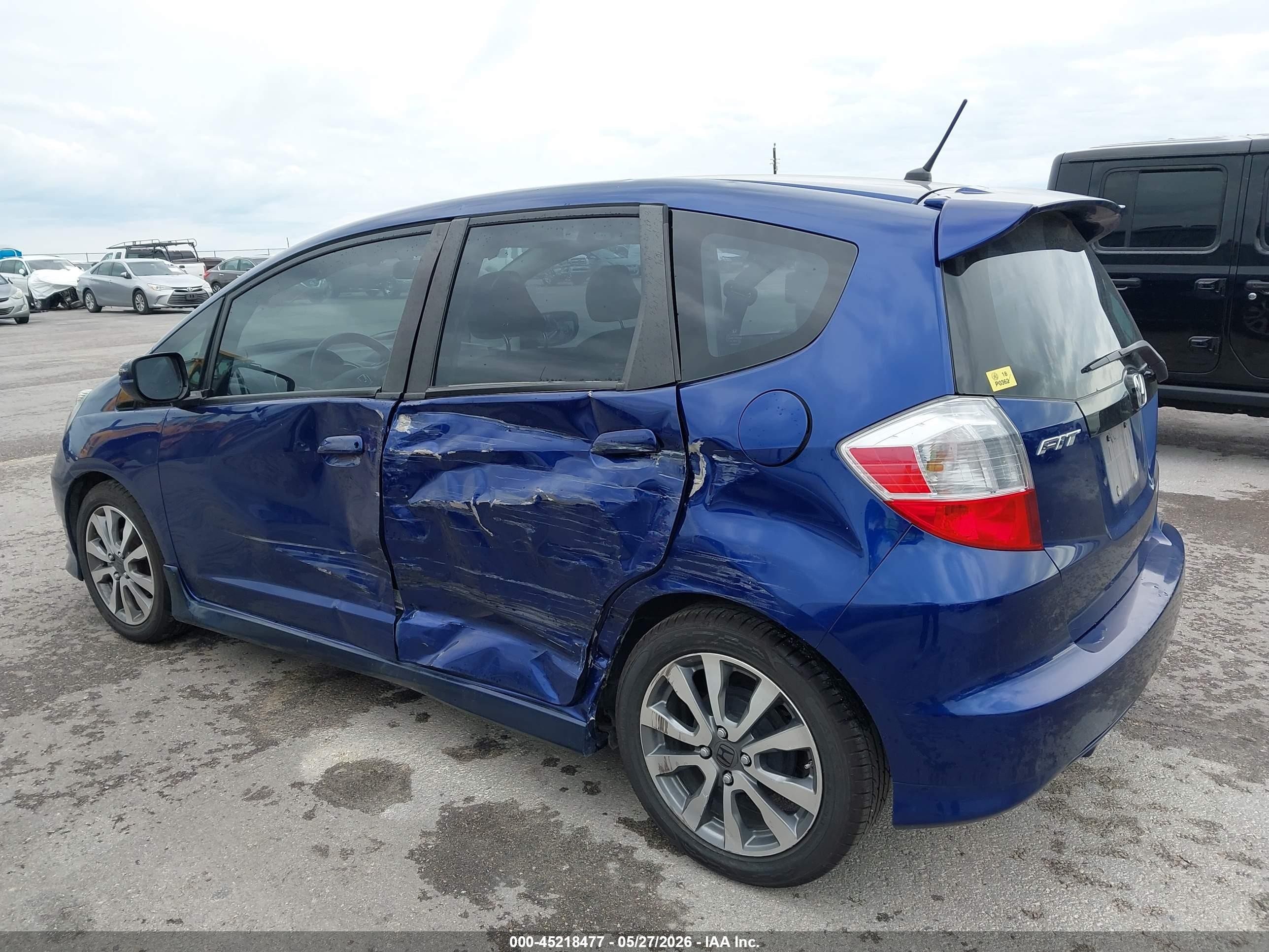 2012 Honda Fit Sport Dark Blue vin: JHMGE8H56CC027221