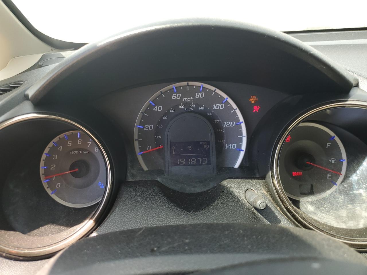 2013 Honda Fit Sport Silver vin: JHMGE8H56DC013109 Damage: Warning Light - Air Bag, On, Unacceptable