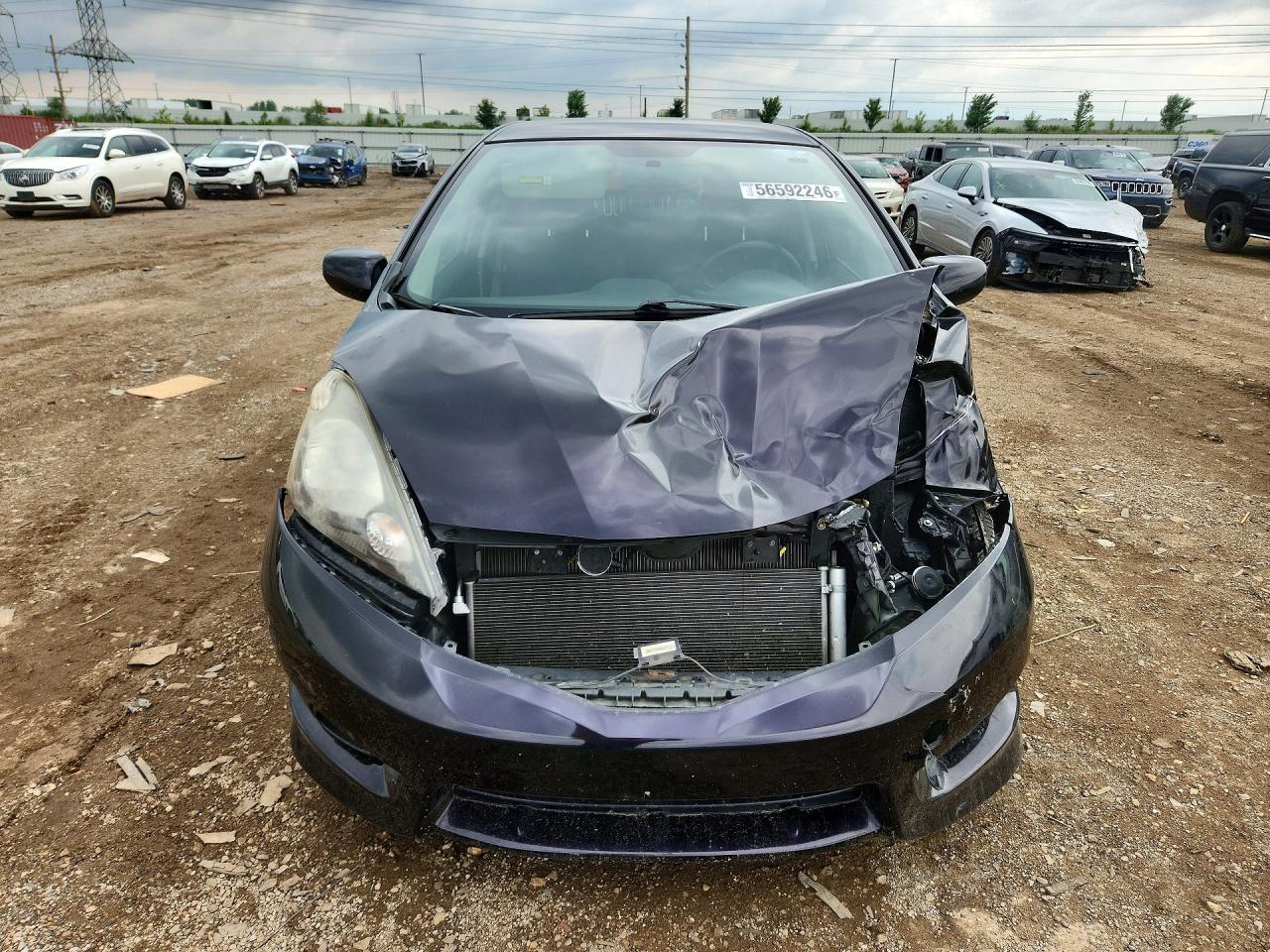 2013 Honda Fit Sport Черный vin: JHMGE8H56DC036745