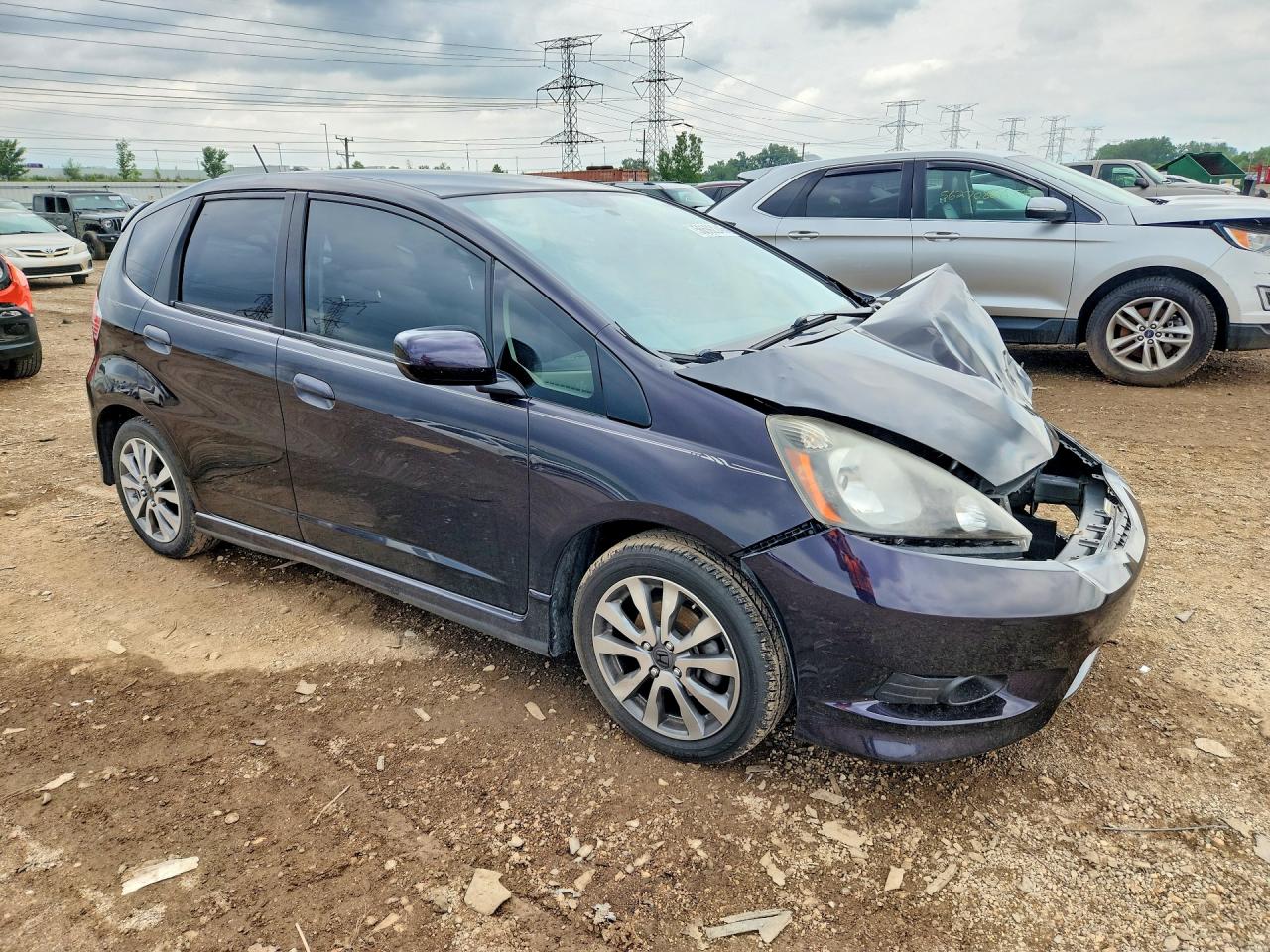 2013 Honda Fit Sport Черный vin: JHMGE8H56DC036745