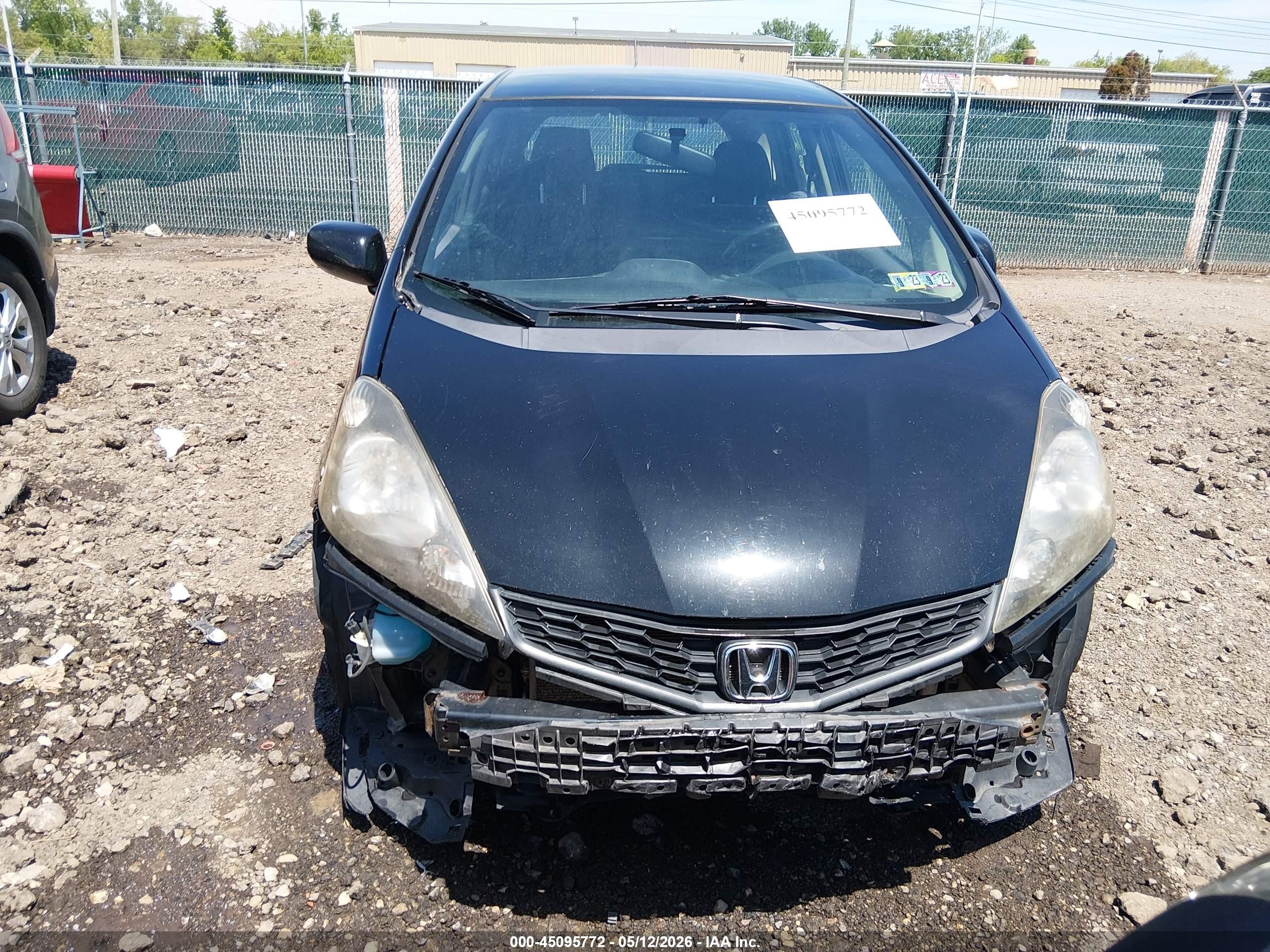 2013 Honda Fit Sport Black vin: JHMGE8H56DC040942