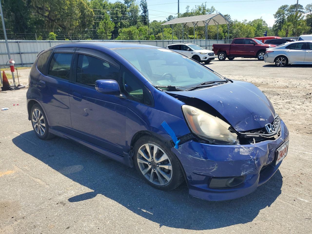 2013 Honda Fit Sport Blue vin: JHMGE8H56DC048829