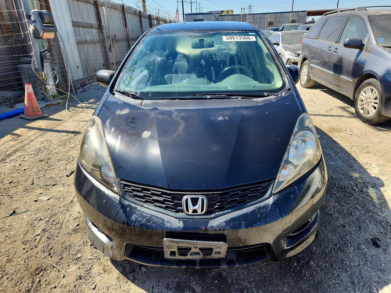 2013 Honda Fit Sport Black vin: JHMGE8H56DC049284