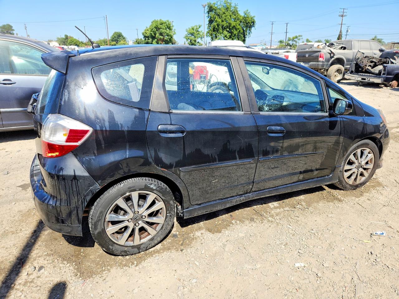 2013 Honda Fit Sport Black vin: JHMGE8H56DC049284