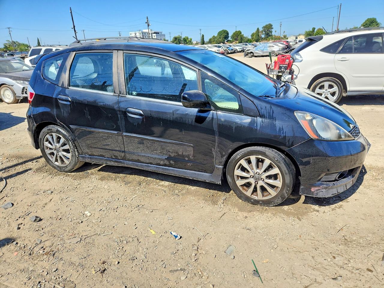 2013 Honda Fit Sport Black vin: JHMGE8H56DC049284