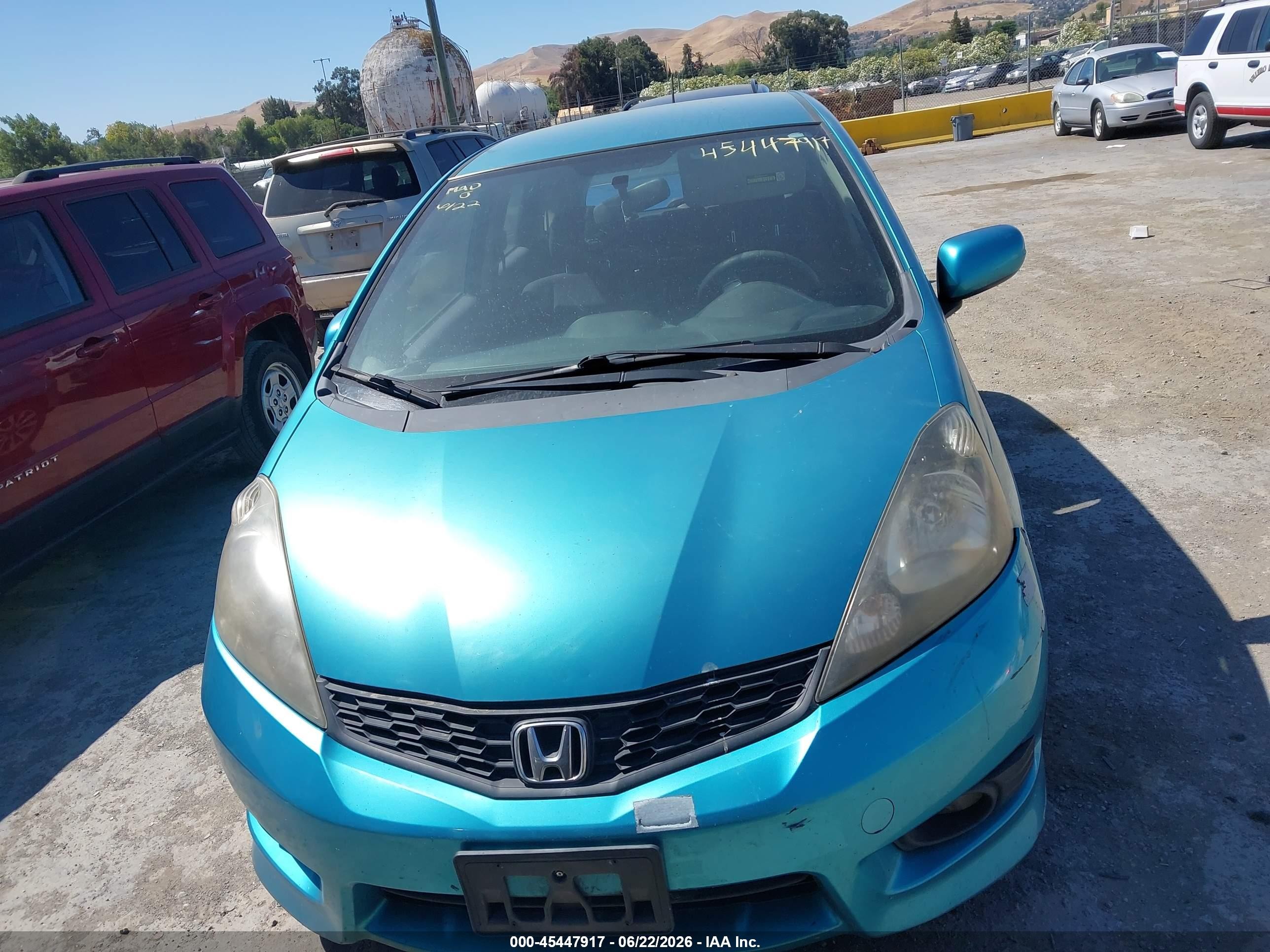 2013 Honda Fit Sport Blue vin: JHMGE8H56DC050578