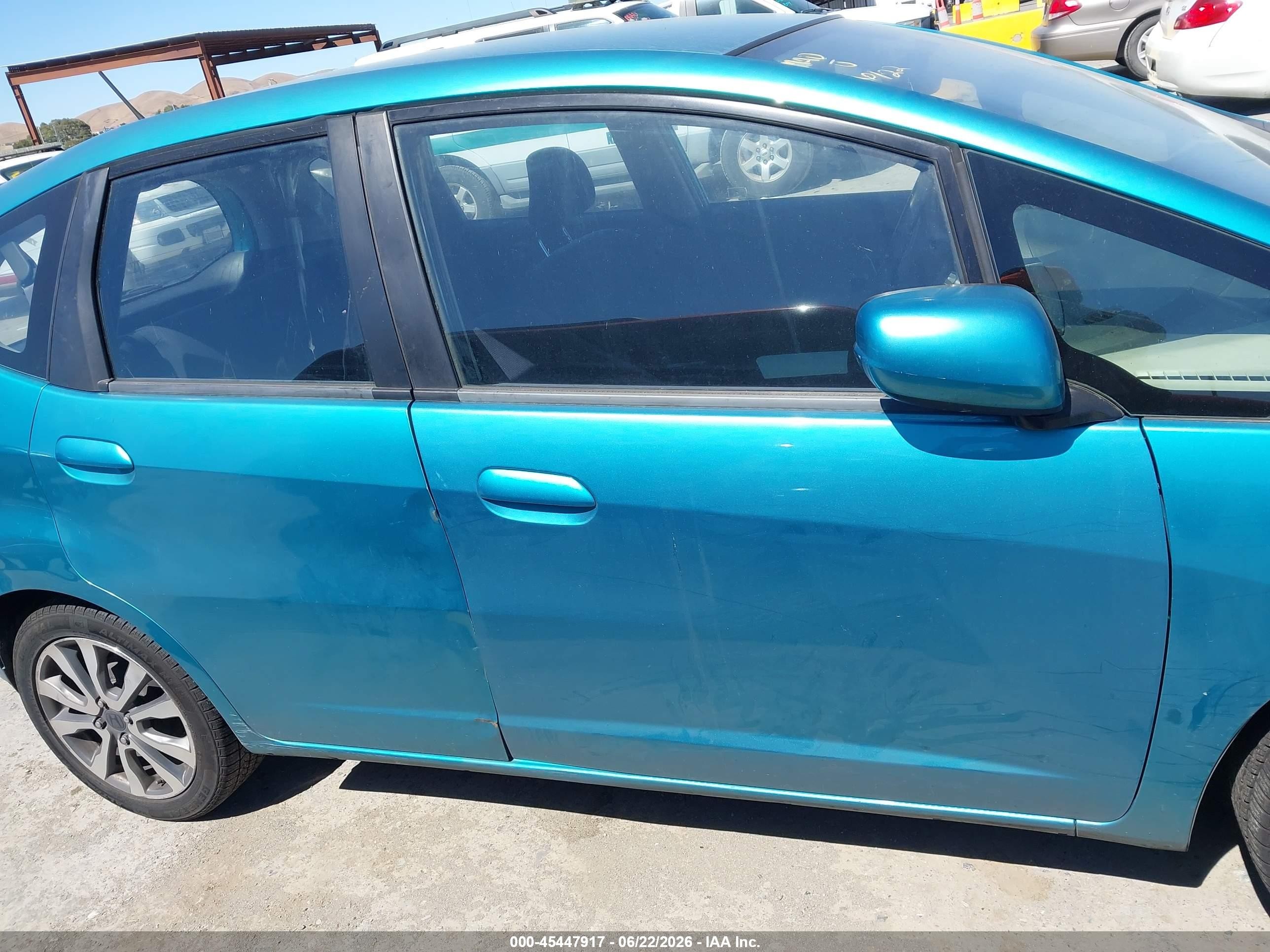 2013 Honda Fit Sport Blue vin: JHMGE8H56DC050578