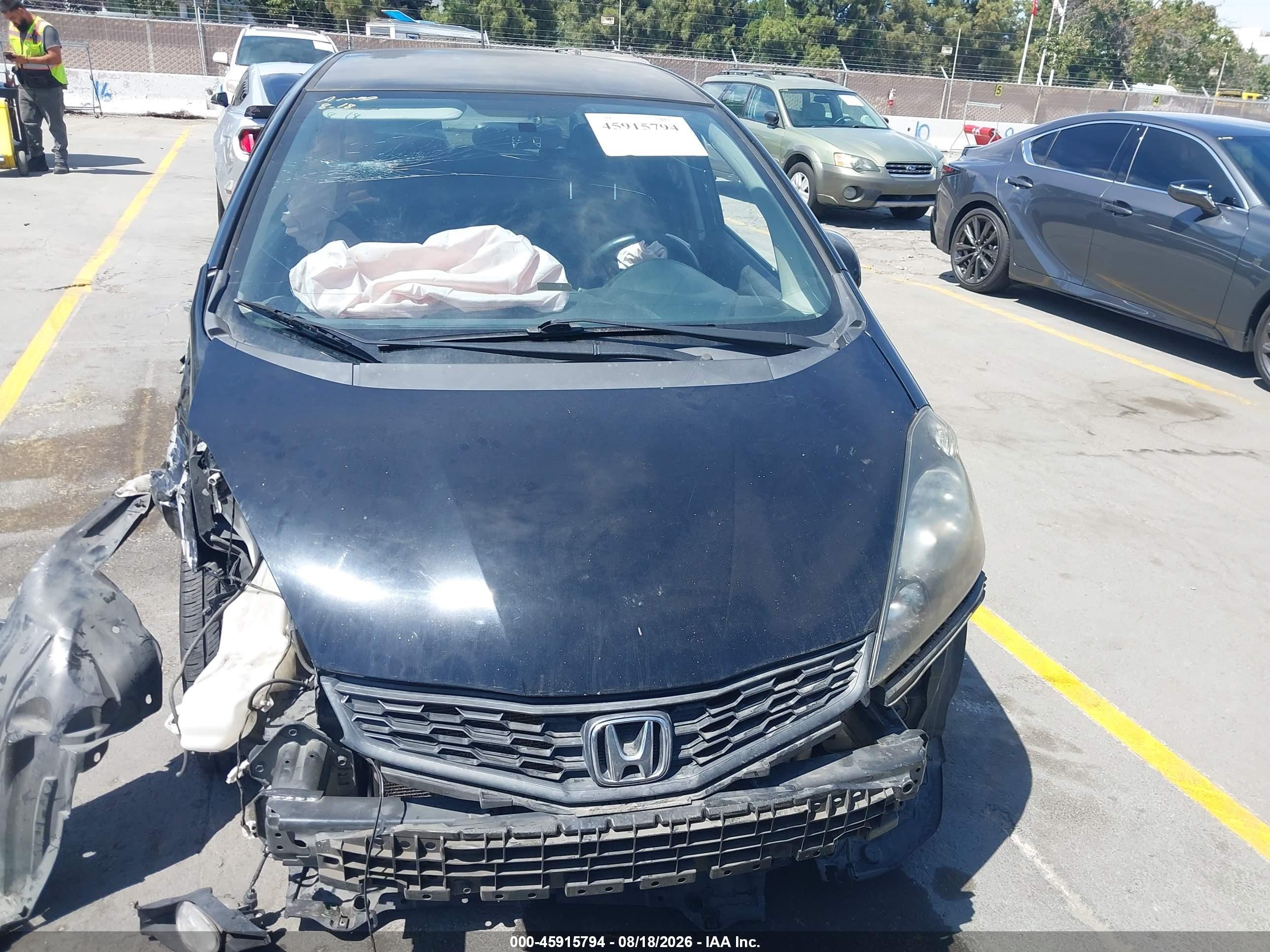 2013 Honda Fit Sport Black vin: JHMGE8H56DC072838