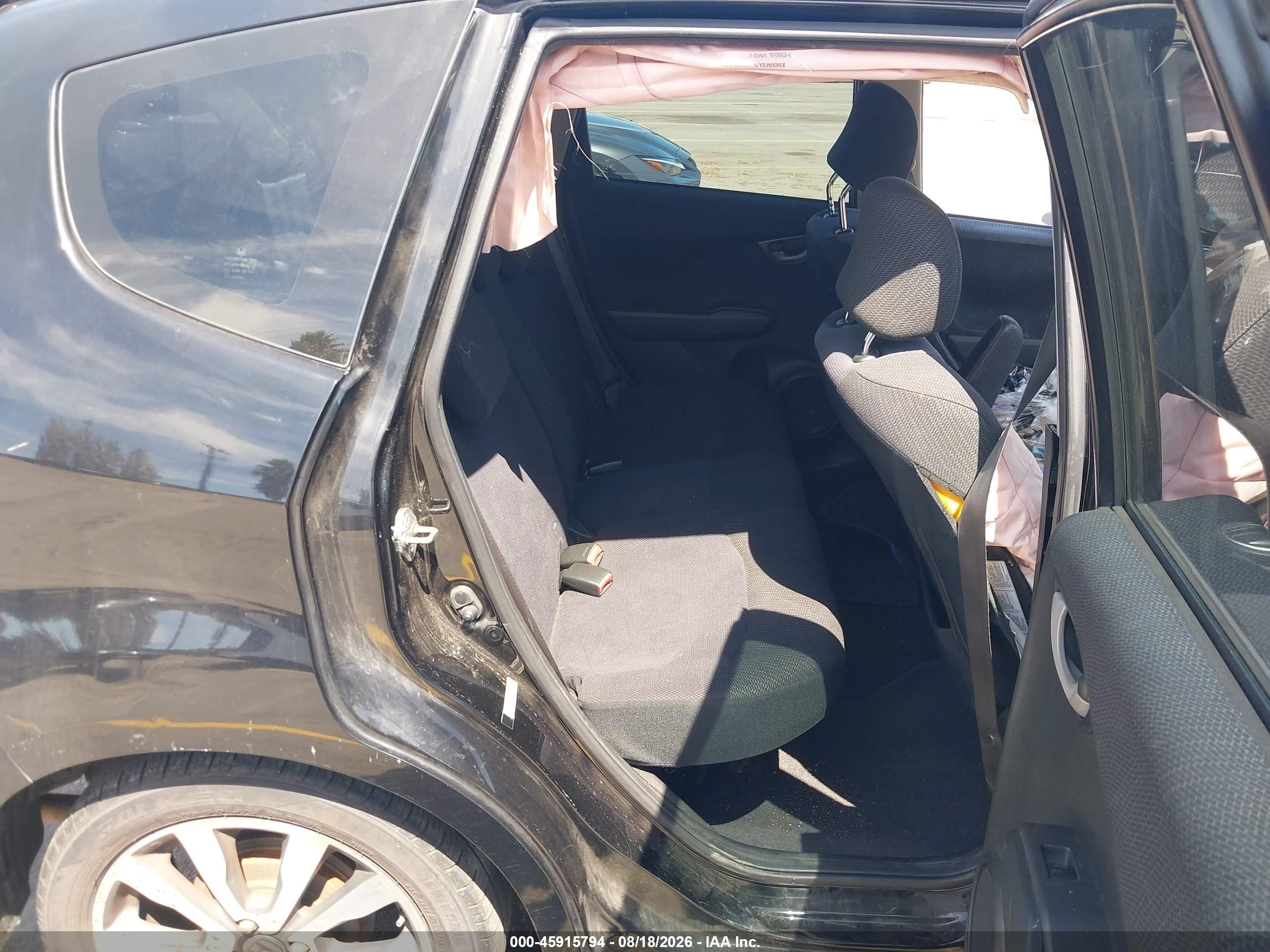 2013 Honda Fit Sport Black vin: JHMGE8H56DC072838