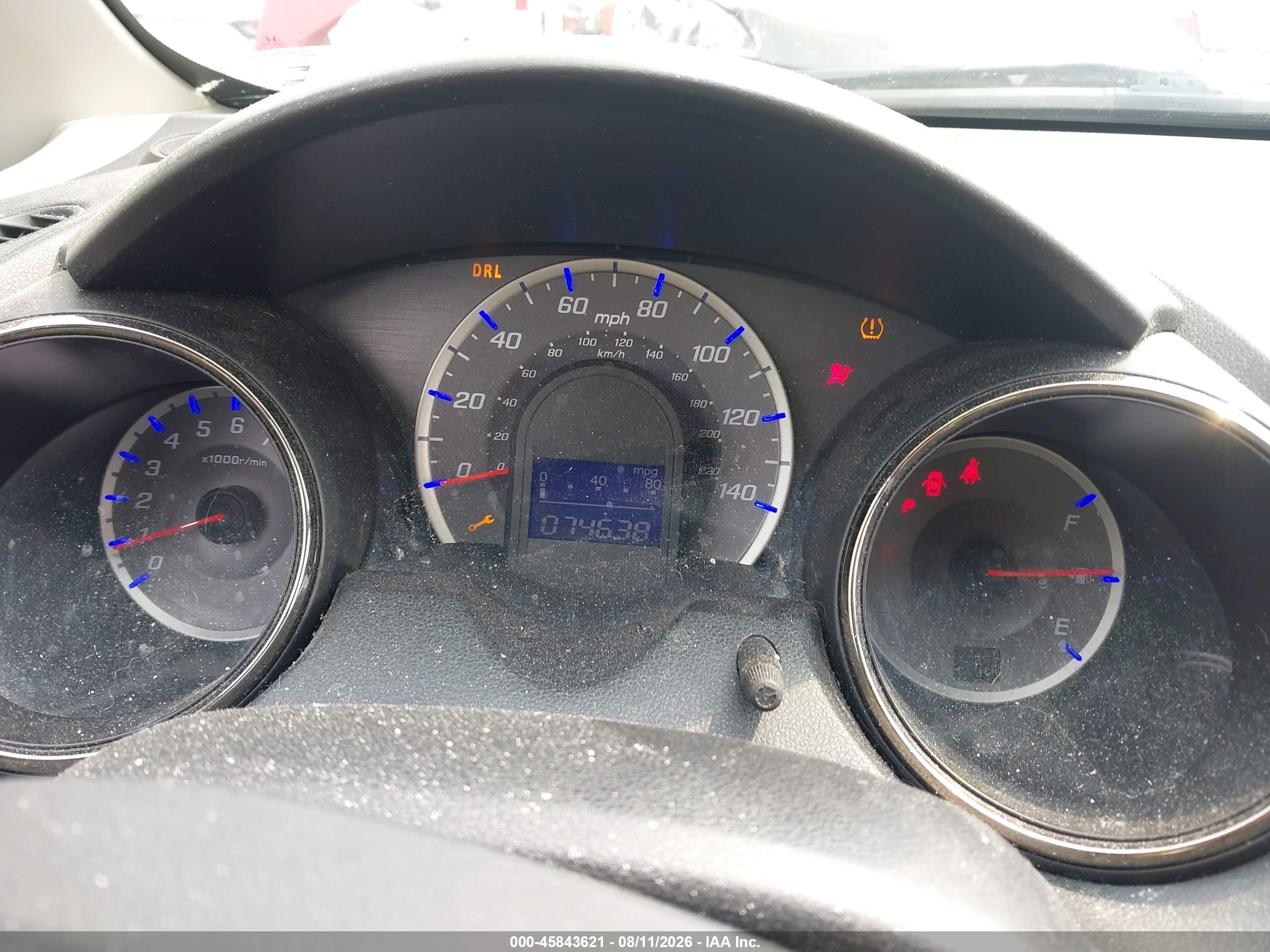 2013 Honda Fit Sport Red vin: JHMGE8H56DC073875