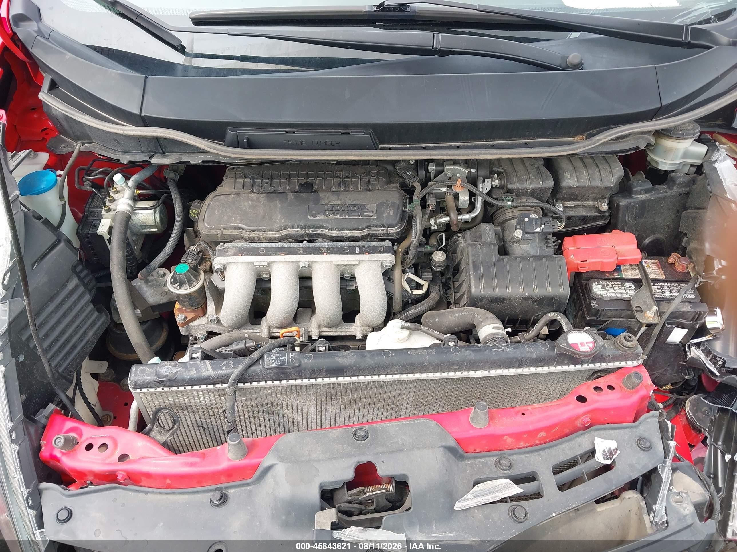2013 Honda Fit Sport Red vin: JHMGE8H56DC073875