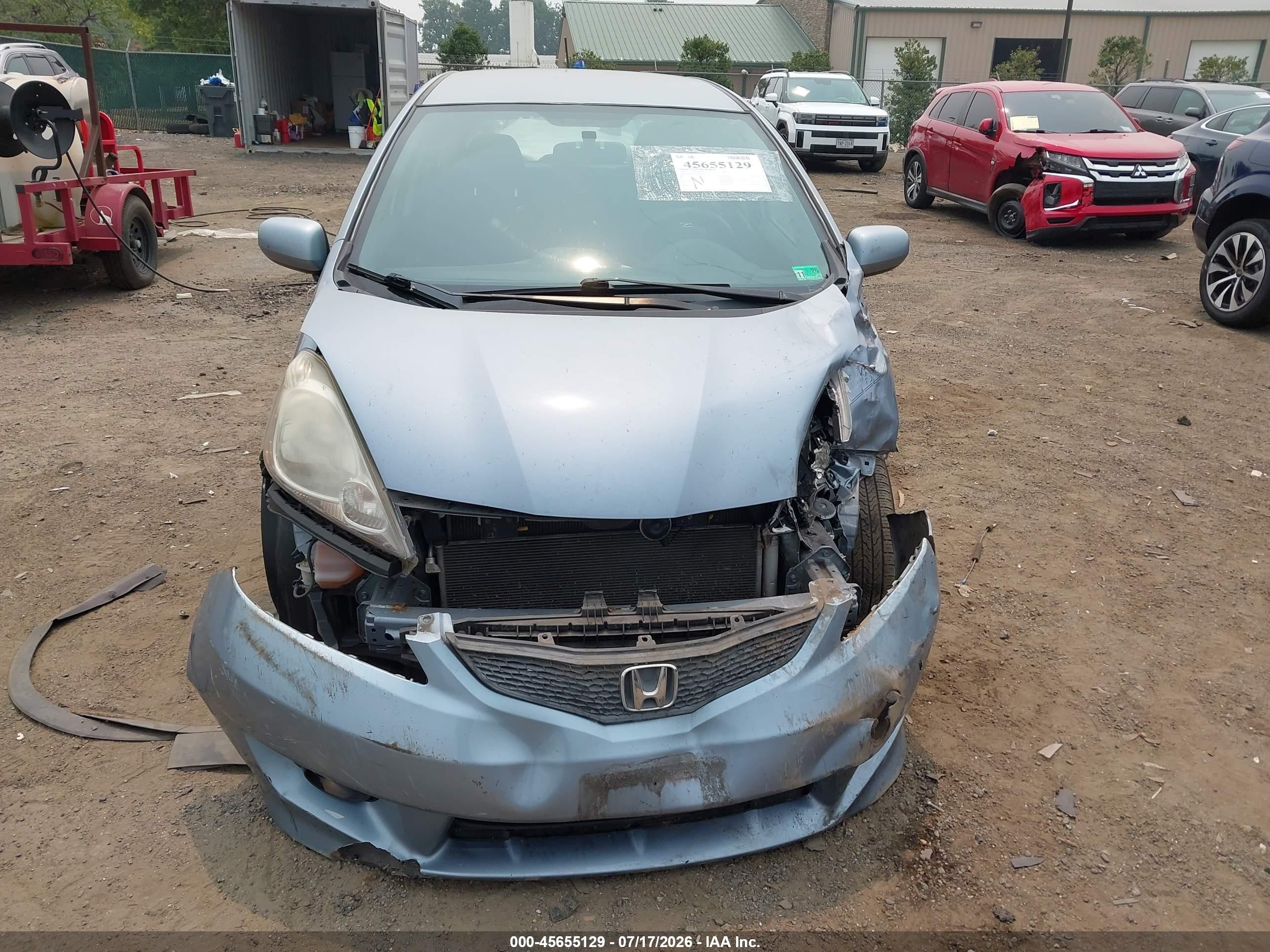 2011 Honda Fit Sport Light Blue vin: JHMGE8H57BC003430