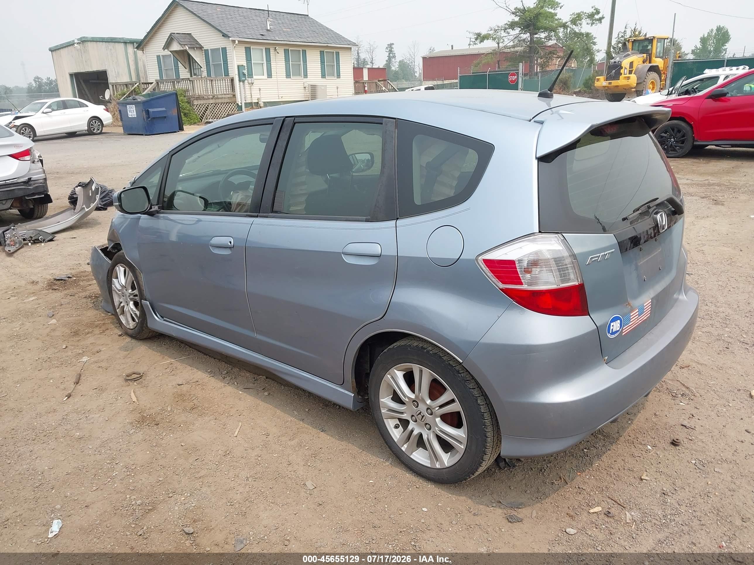2011 Honda Fit Sport Light Blue vin: JHMGE8H57BC003430