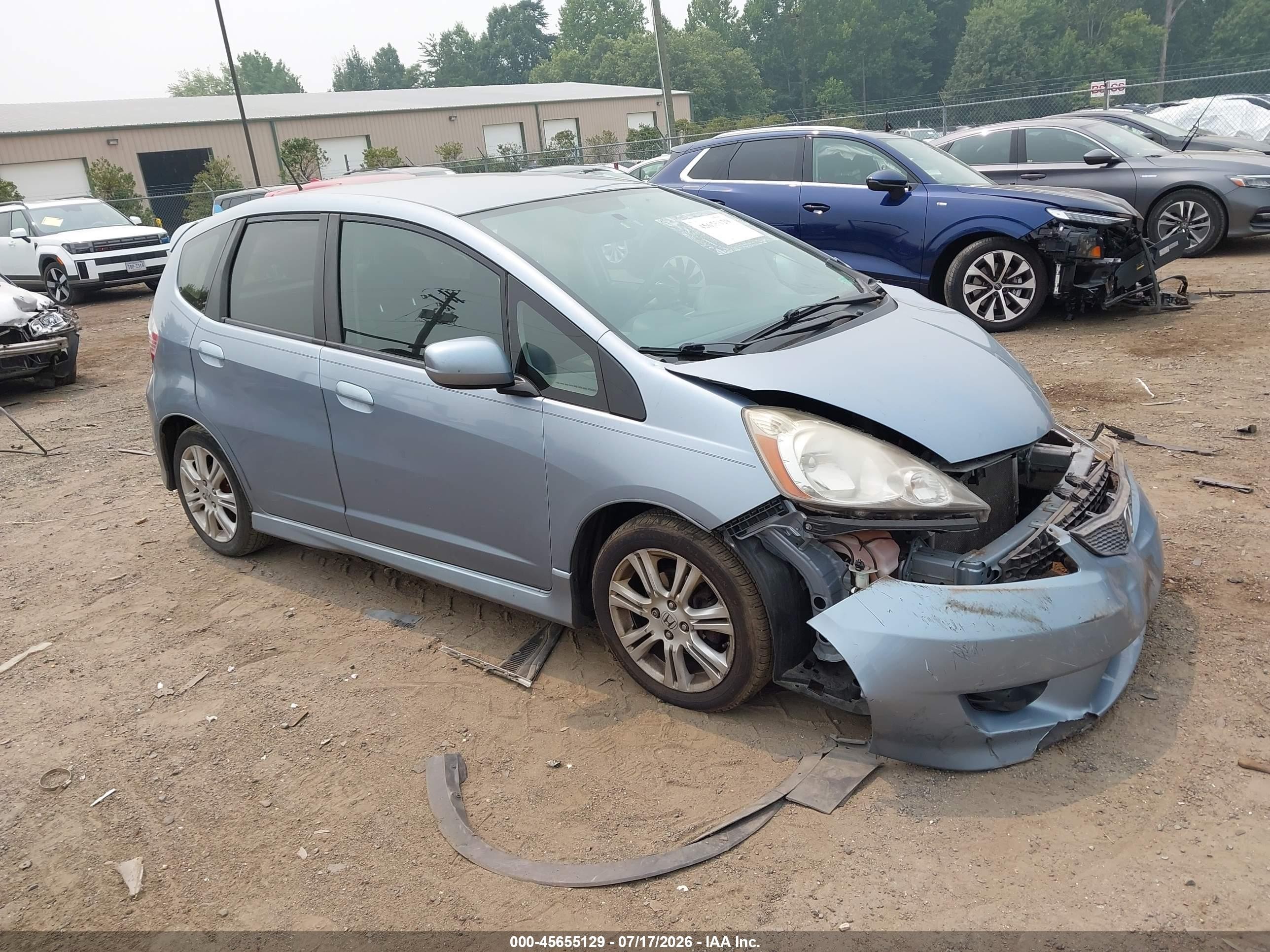2011 Honda Fit Sport Light Blue vin: JHMGE8H57BC003430