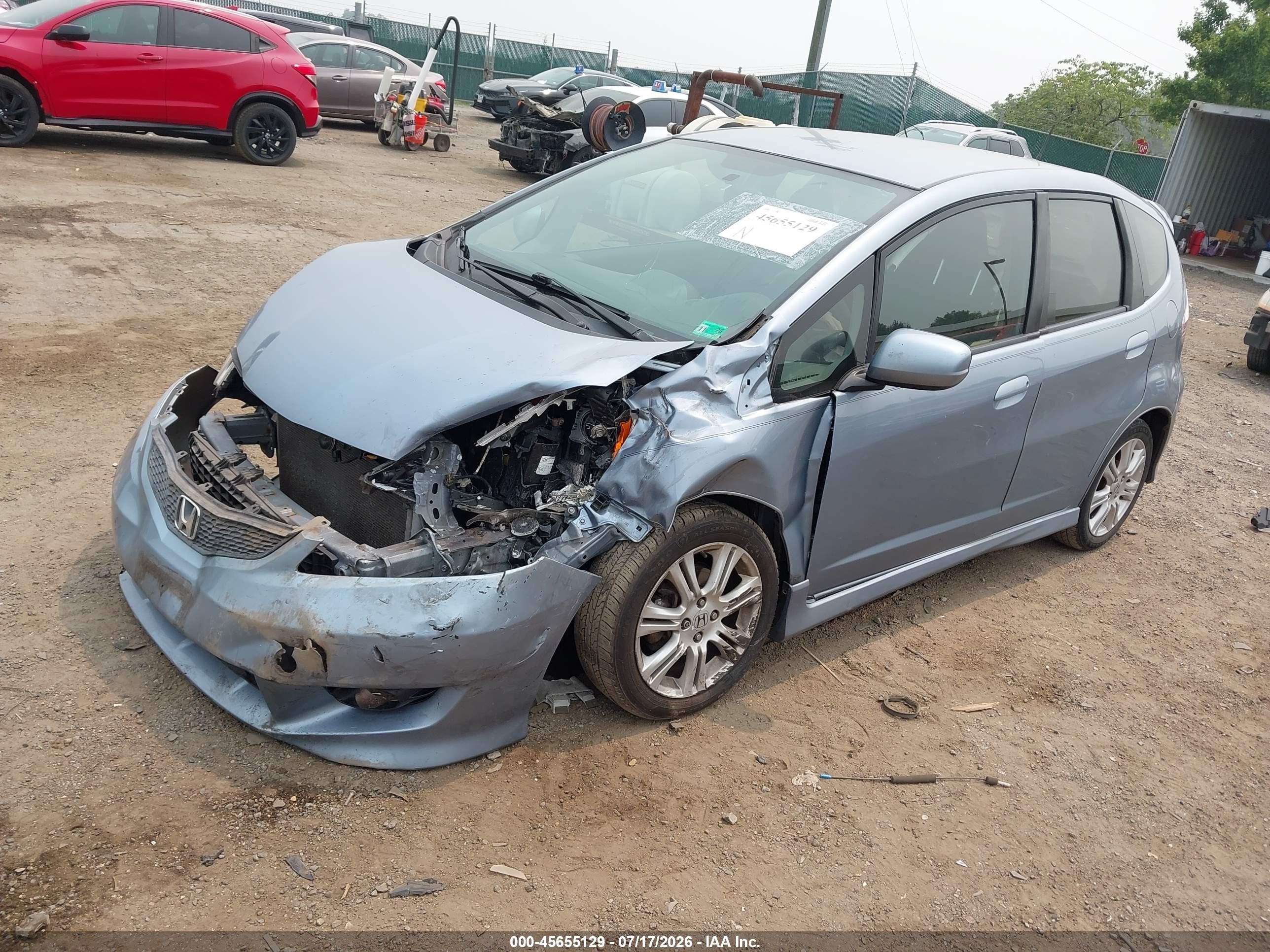 2011 Honda Fit Sport Light Blue vin: JHMGE8H57BC003430