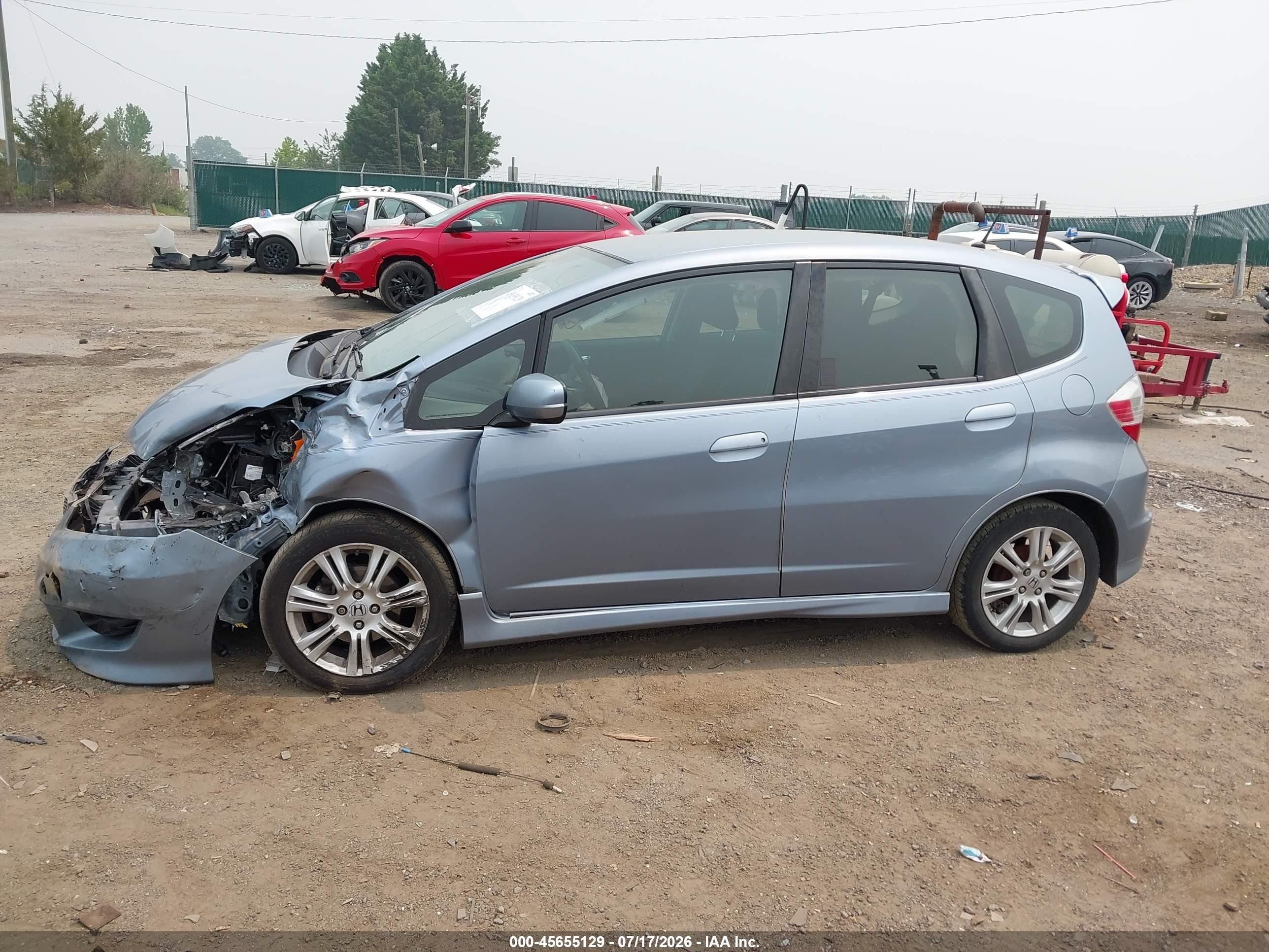 2011 Honda Fit Sport Light Blue vin: JHMGE8H57BC003430