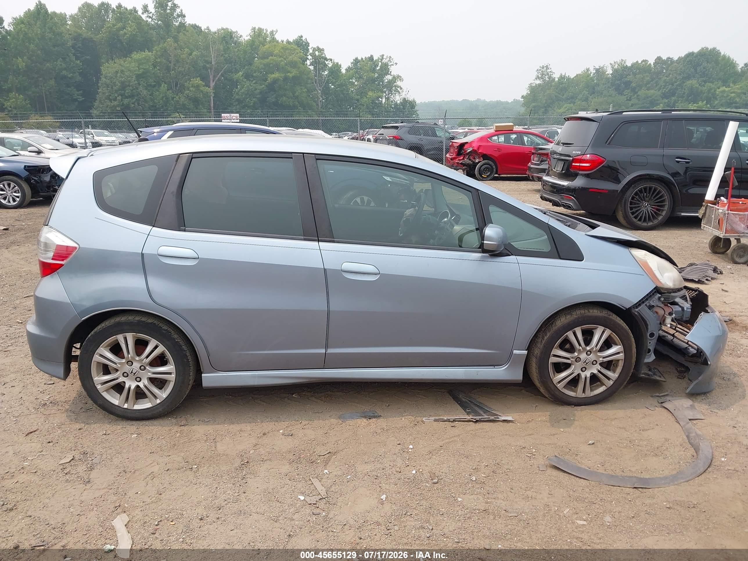 2011 Honda Fit Sport Light Blue vin: JHMGE8H57BC003430