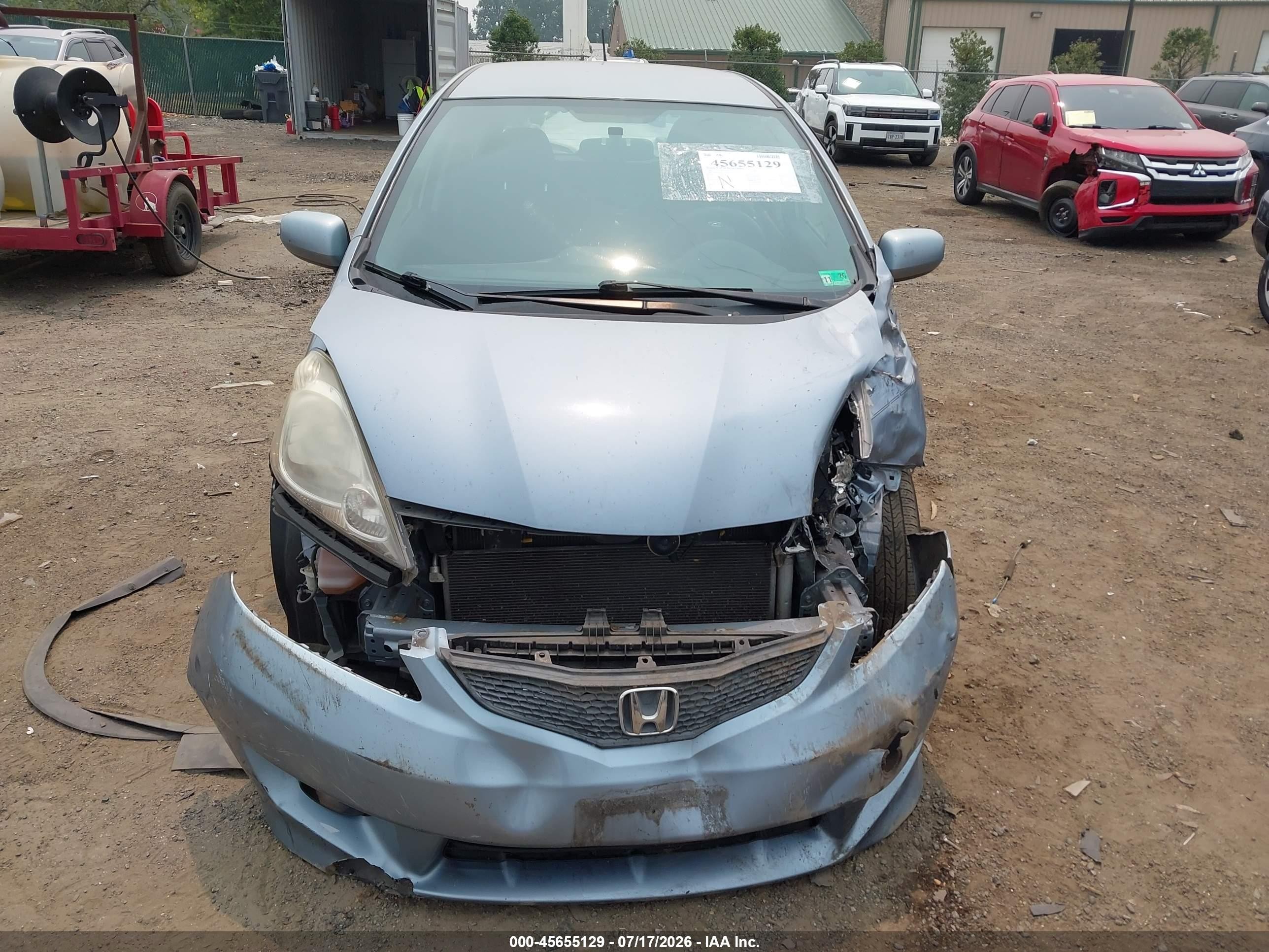 2011 Honda Fit Sport Light Blue vin: JHMGE8H57BC003430