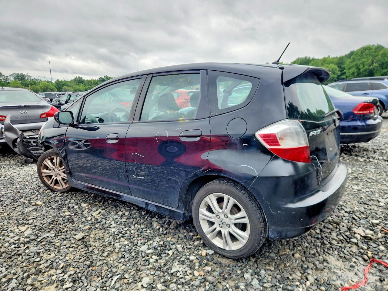 2011 Honda Fit Sport Black vin: JHMGE8H57BC026528