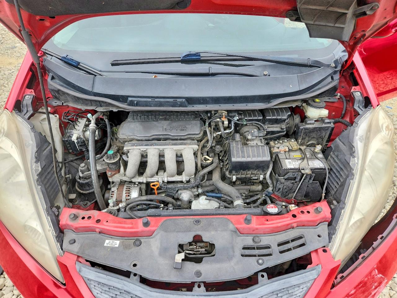 2011 Honda Fit Sport Red vin: JHMGE8H57BS011405