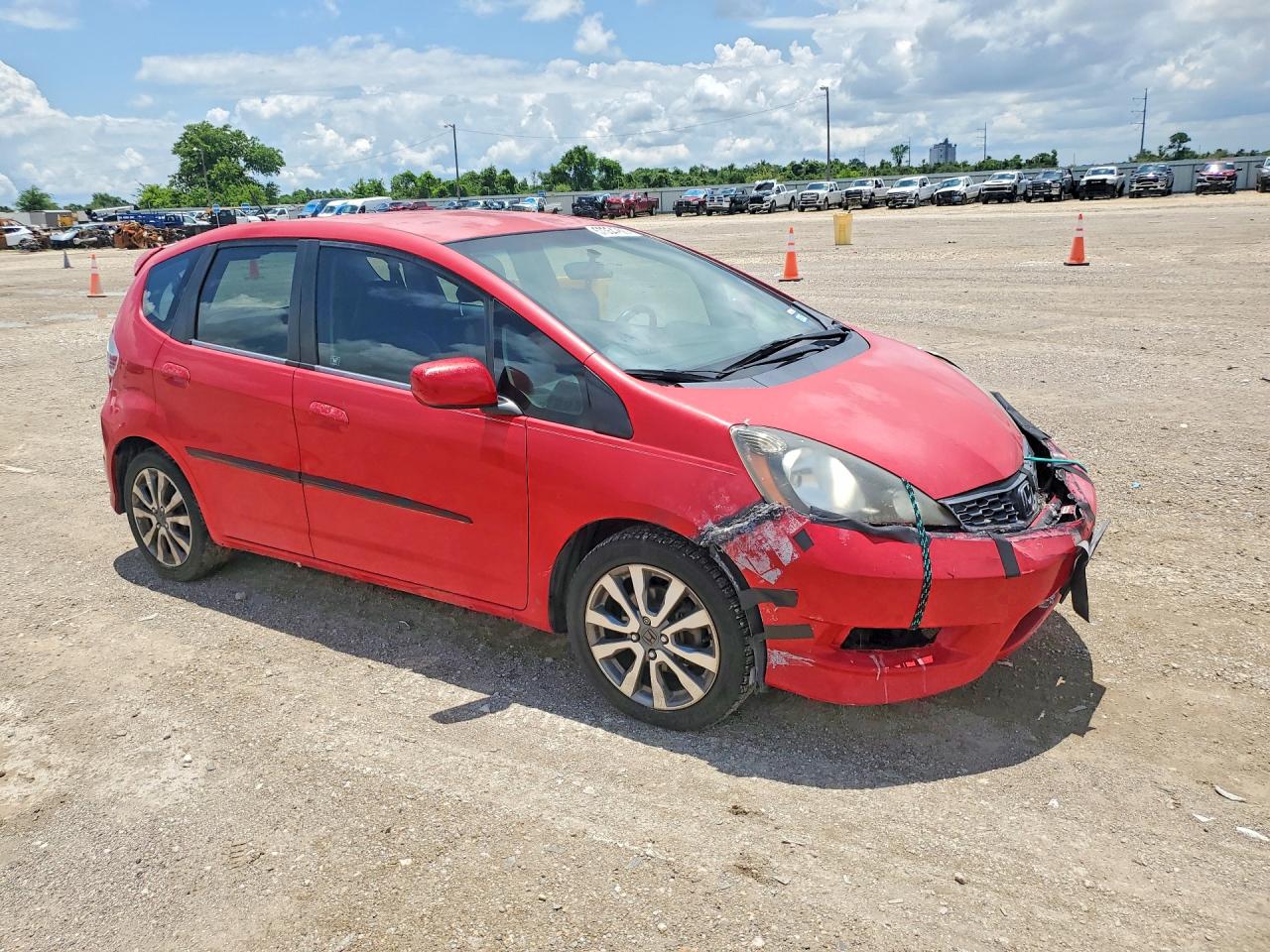 2012 Honda Fit Sport Red vin: JHMGE8H57CC004501