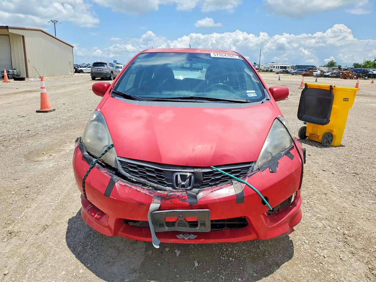 2012 Honda Fit Sport Red vin: JHMGE8H57CC004501