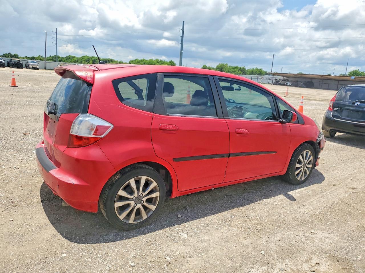 2012 Honda Fit Sport Red vin: JHMGE8H57CC004501