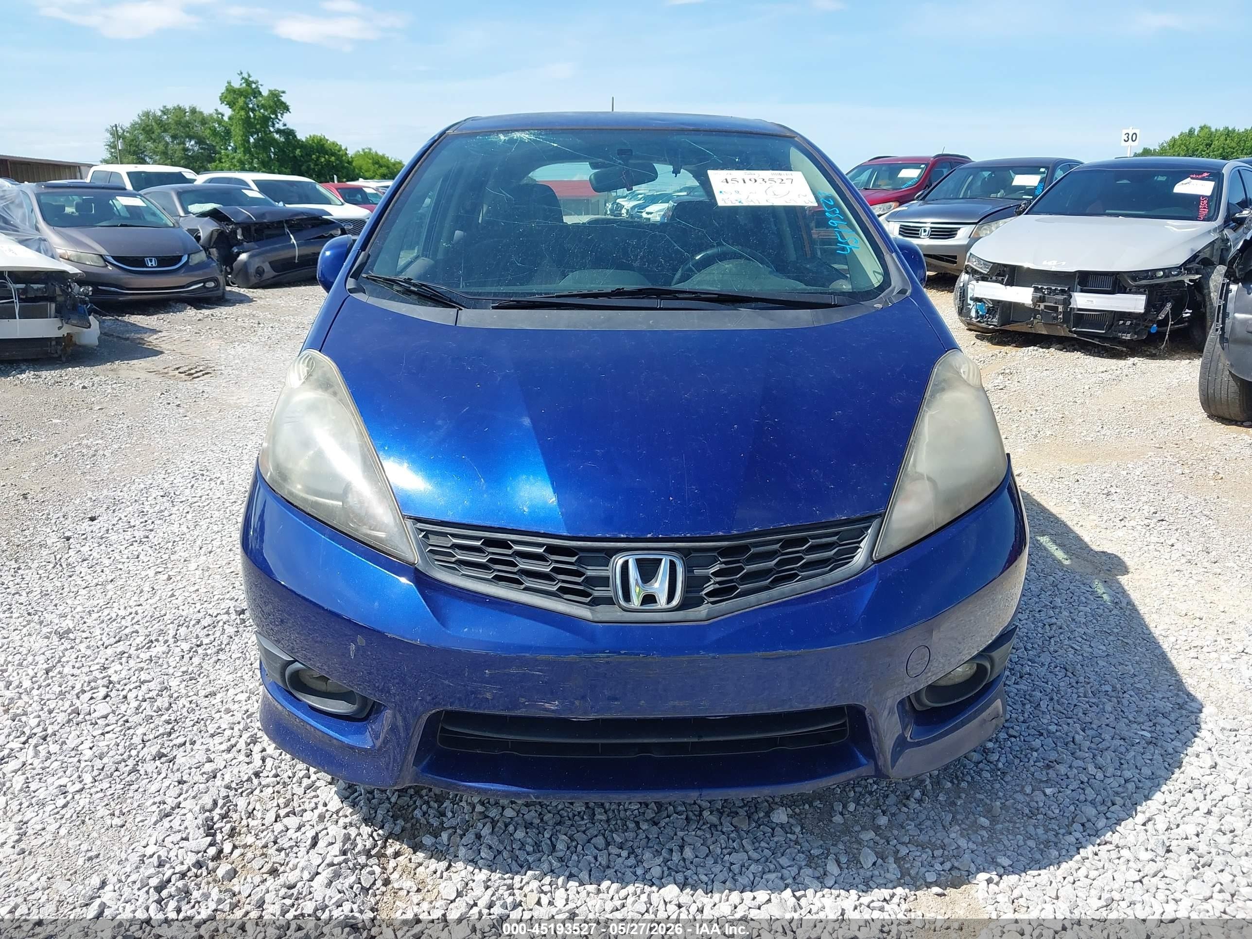 2012 Honda Fit Sport Blue vin: JHMGE8H57CC008371