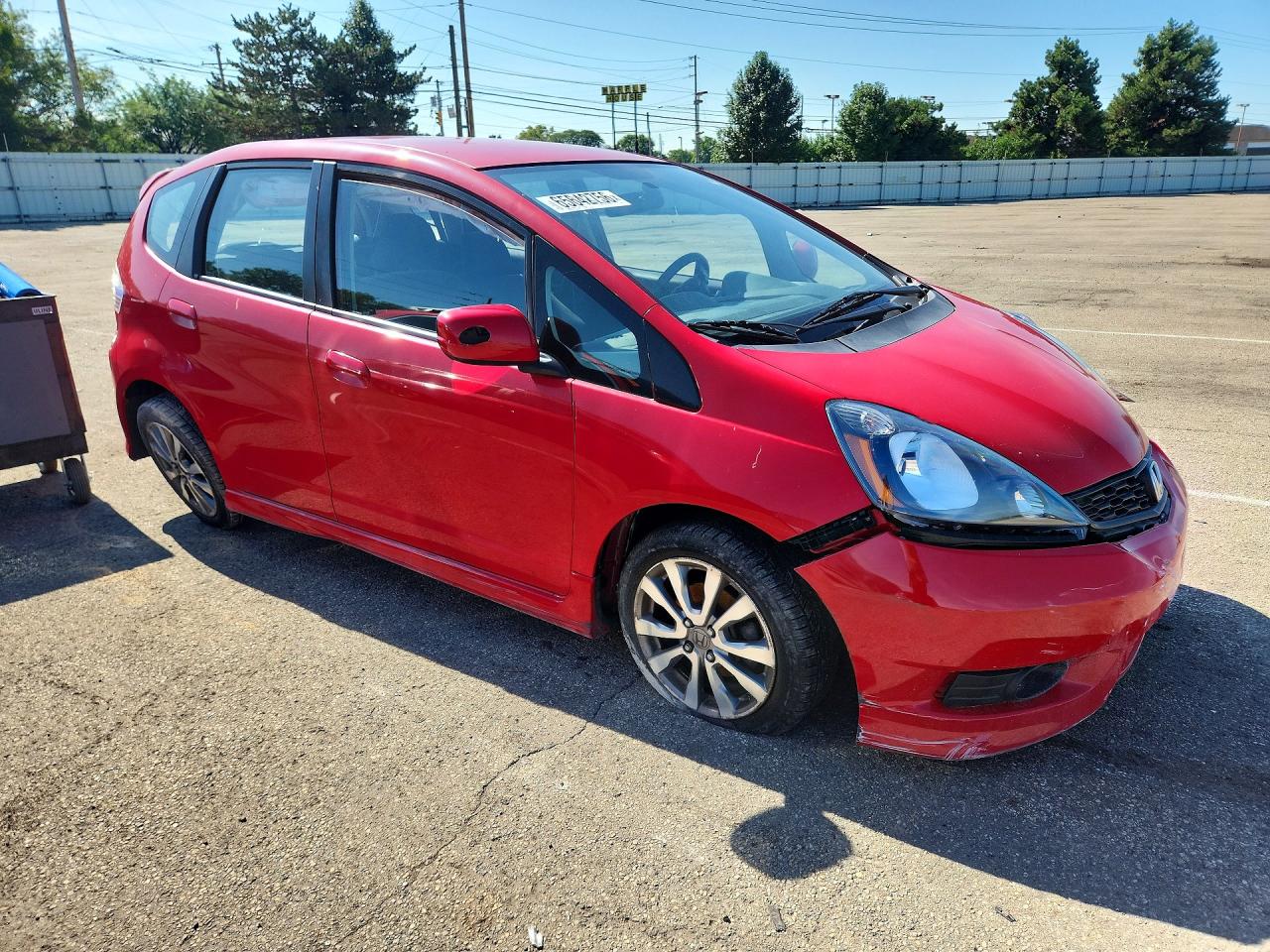 2012 Honda Fit Sport Red vin: JHMGE8H57CC012520