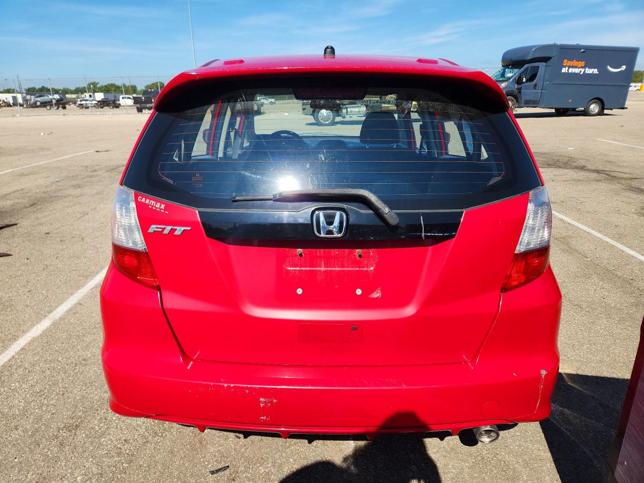 2012 Honda Fit Sport Red vin: JHMGE8H57CC012520