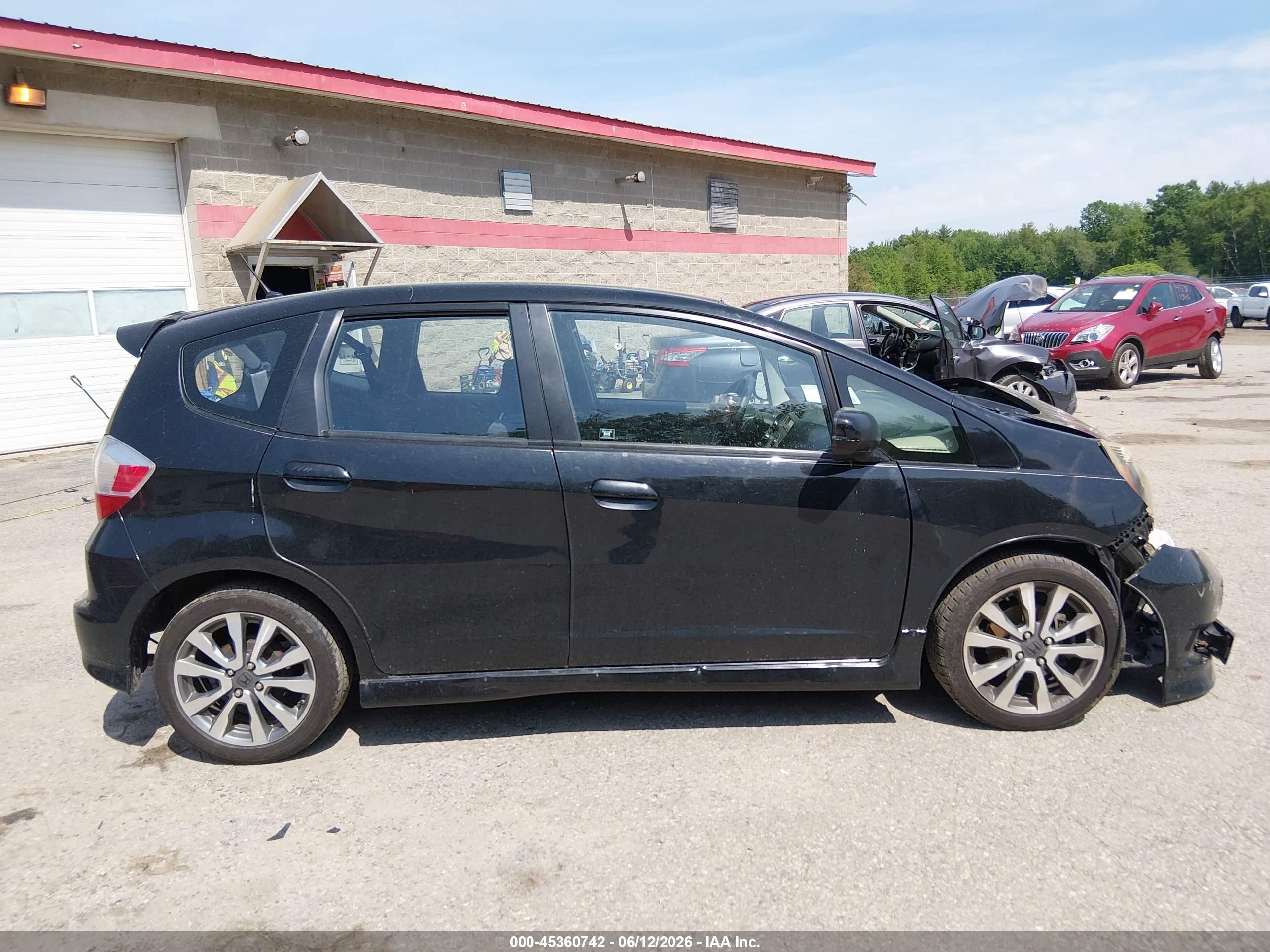 2012 Honda Fit Sport Black vin: JHMGE8H57CC018575